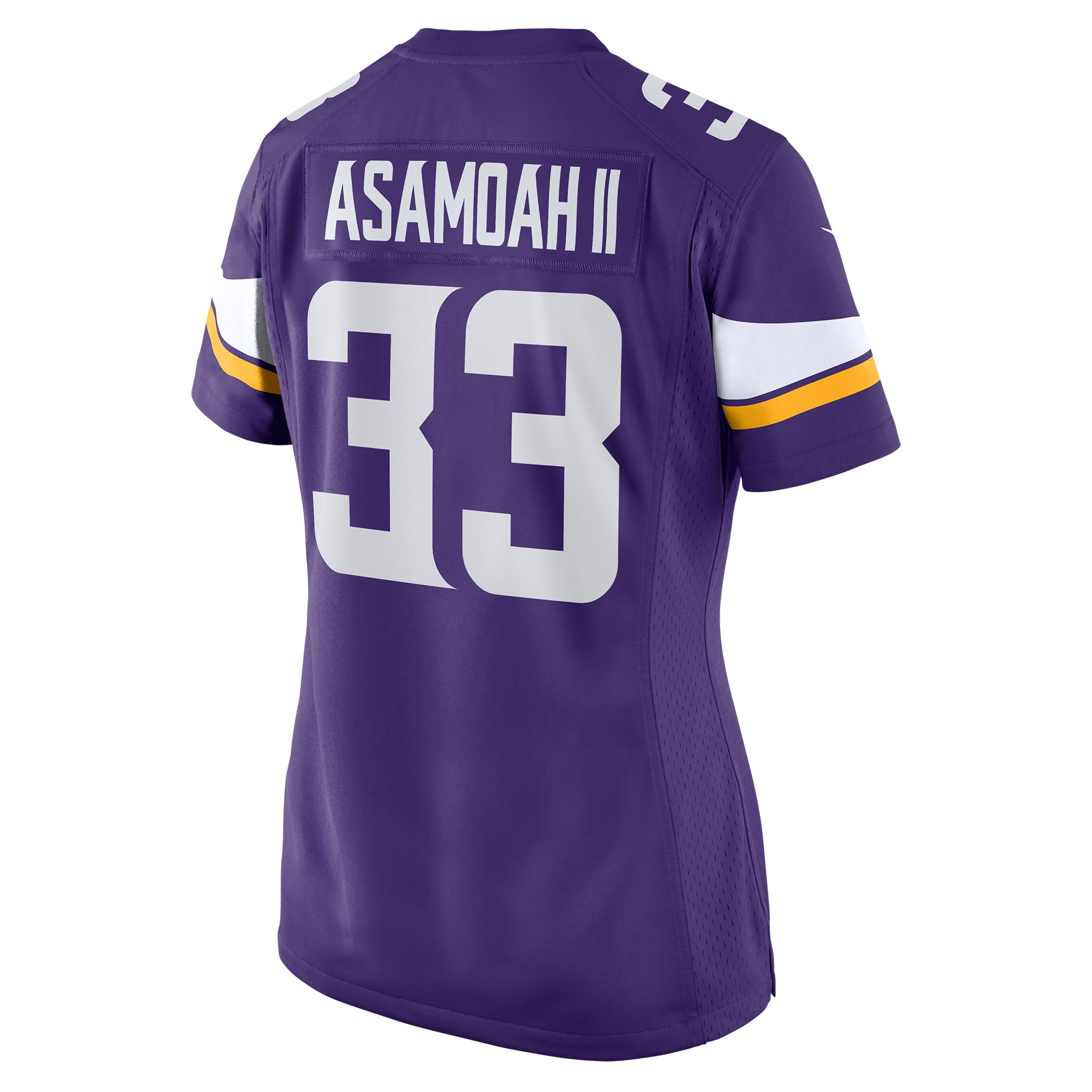 Minnesota Vikings Brian Asamoah Purple Player Game NFL Jersey Women's