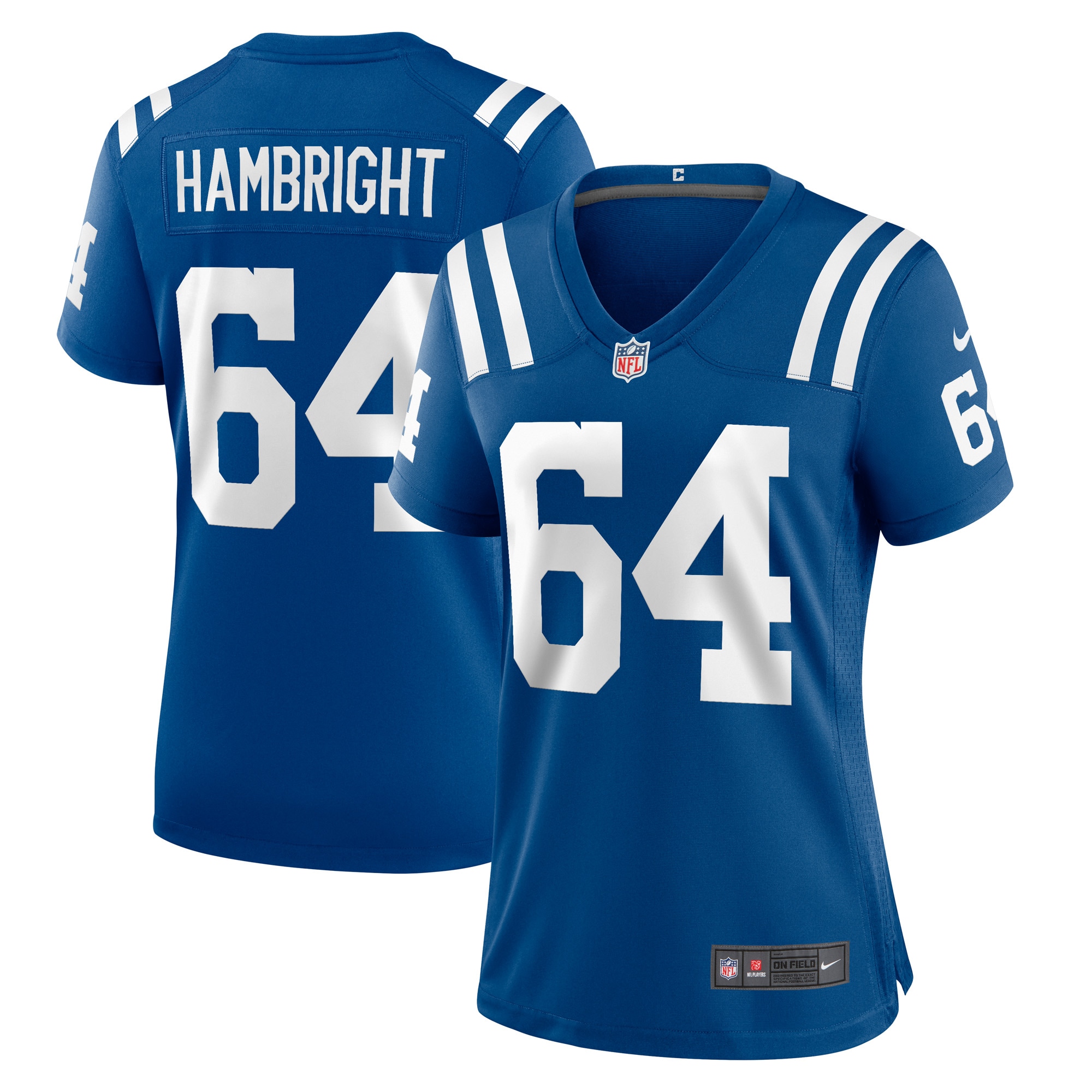 Indianapolis Colts Arlington Hambright Royal Game Player NFL Jersey Women's