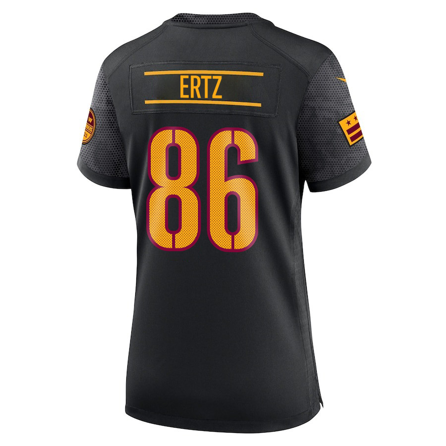 Zach Ertz 86 Washington Commanders Game Black NFL Jersey Women's