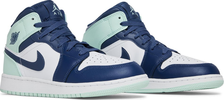 Air Jordan 1 Mid GS Blue Mint 554725-413