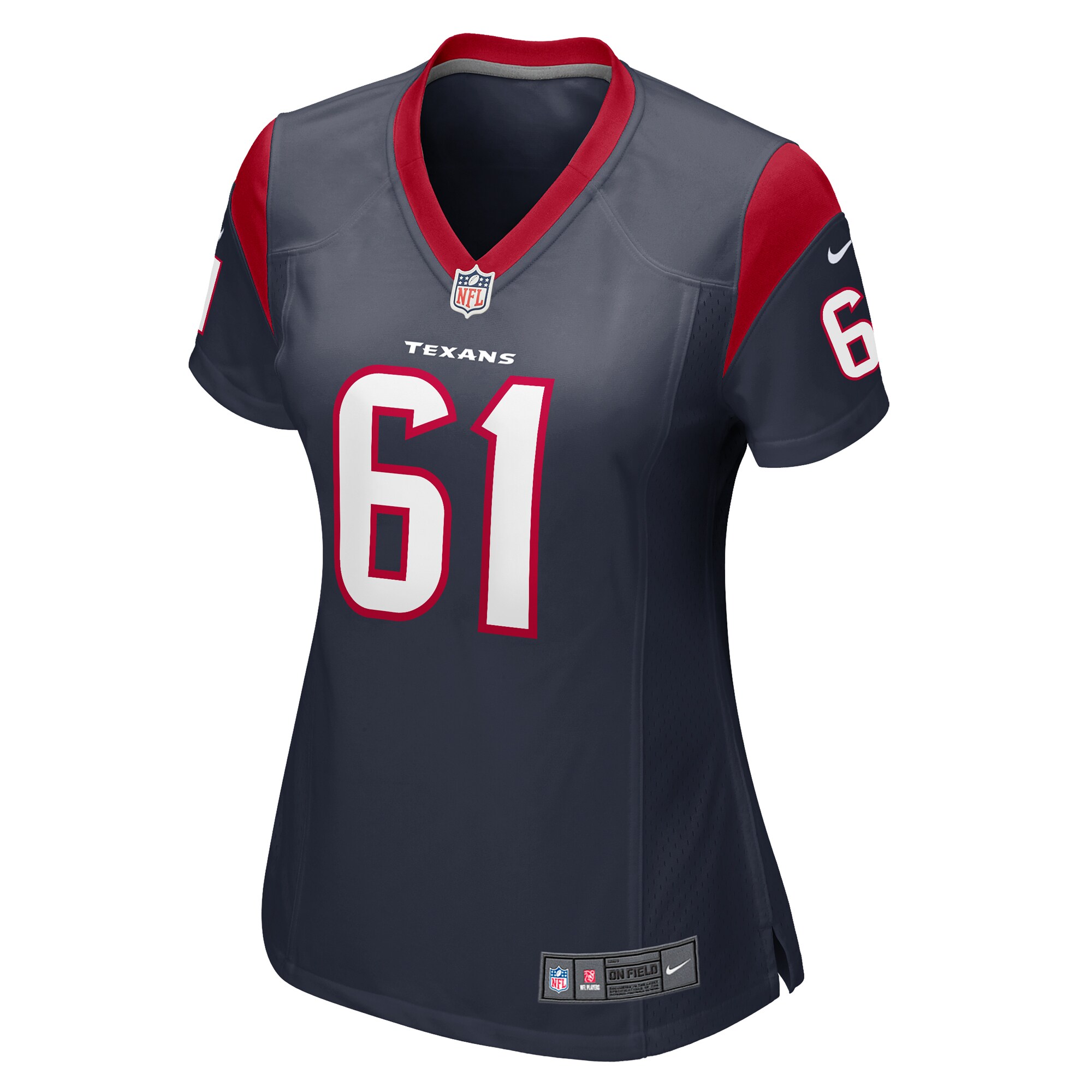 Houston Texans DJ Scaife Jr Navy Team Game NFL Jersey Women's