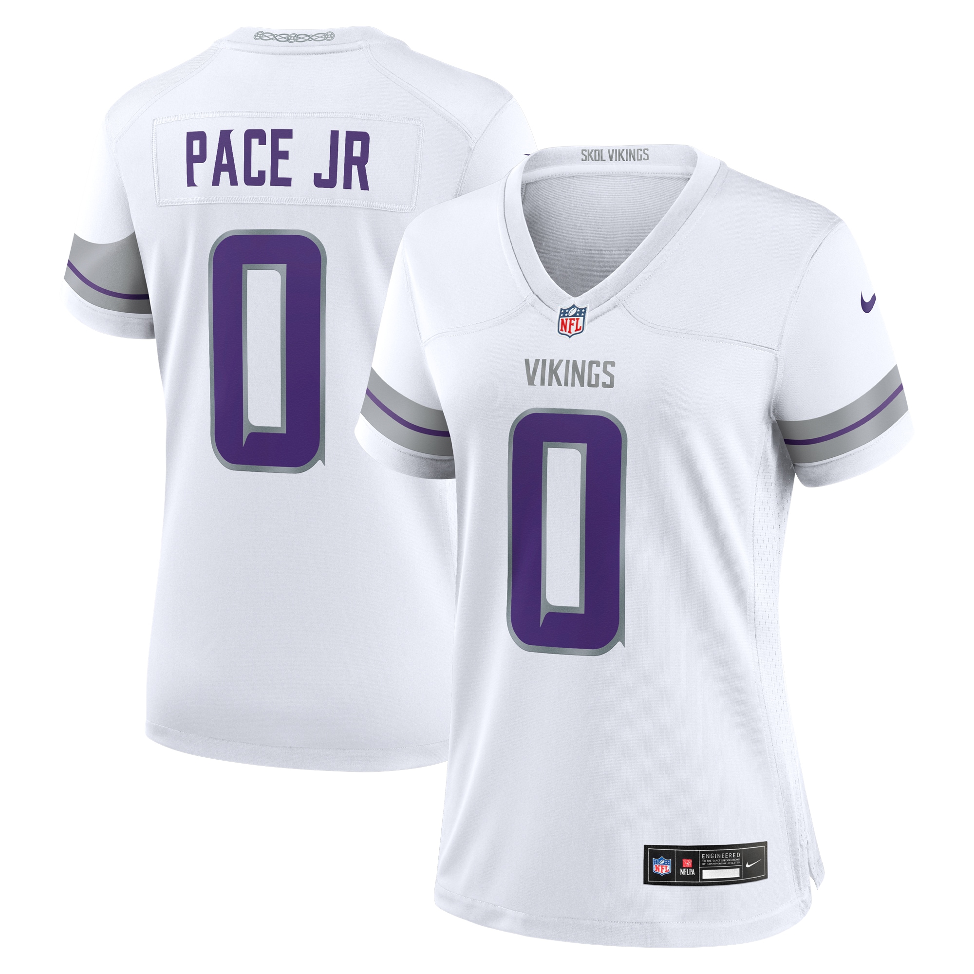 Minnesota Vikings Ivan Pace Jr White Alternate Game Player NFL Jersey Women's
