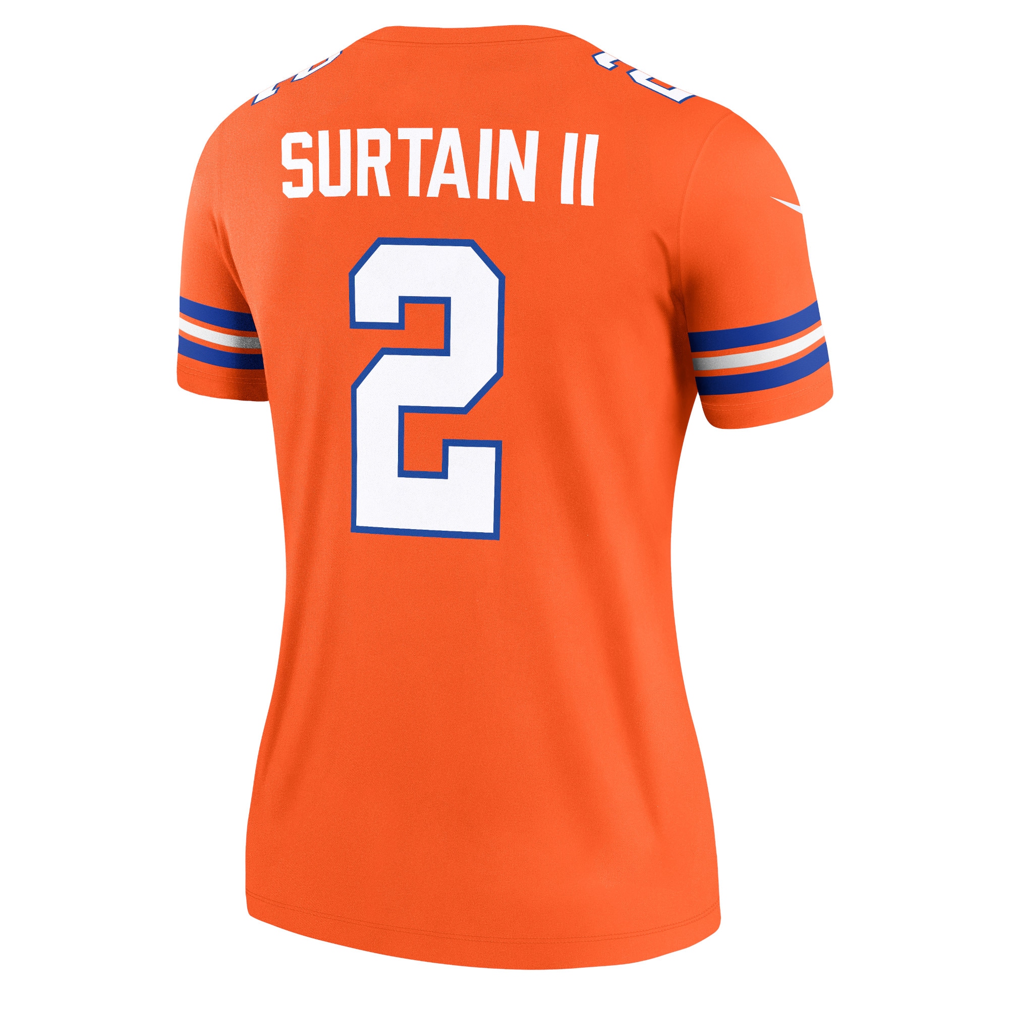 Denver Broncos Patrick Surtain II Mile High Collection 1977 Throwback Orange Alternate Legend Player Performance Top NFL Jersey Women's