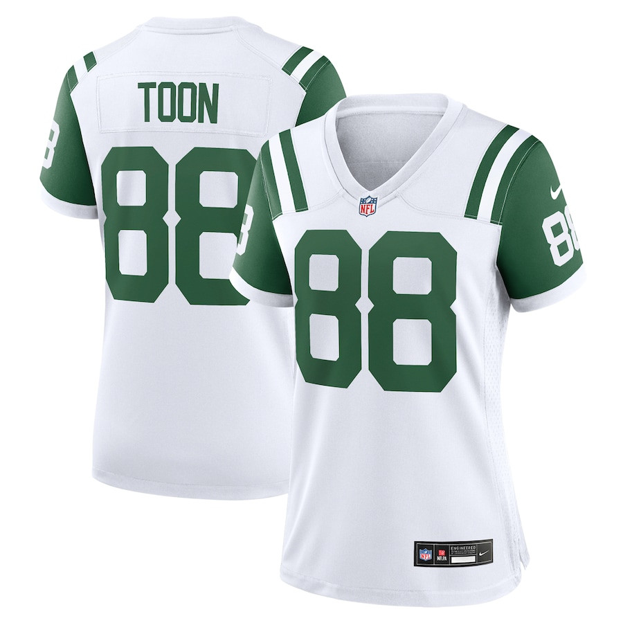 Al Toon 88 New York Jets Classic Alternate Retired Player Game White NFL Jersey Women's