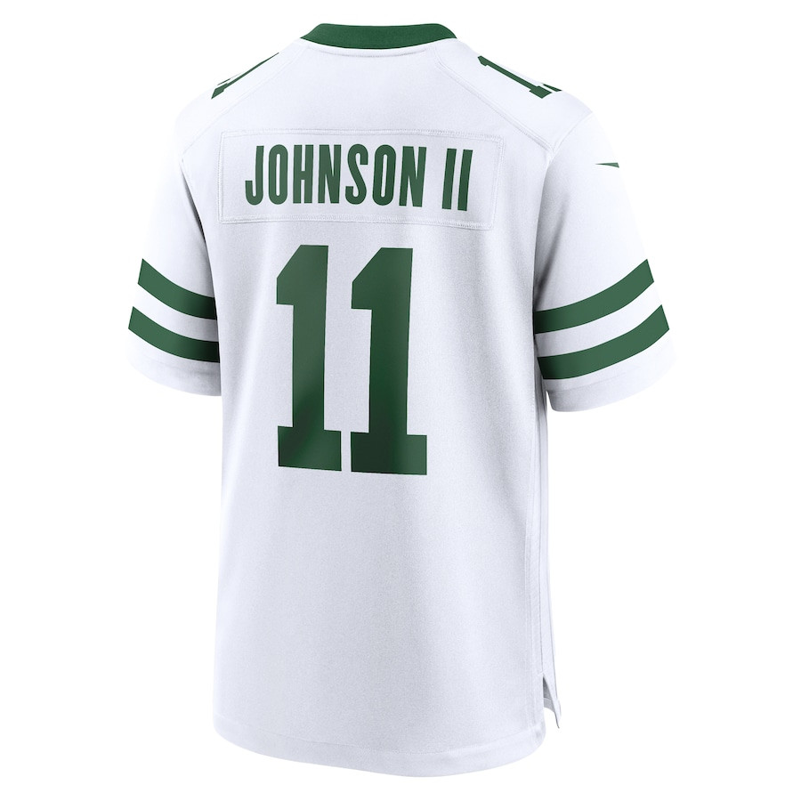 Jermaine Johnson II 11 New York Jets Game Legacy White NFL Jersey Men's