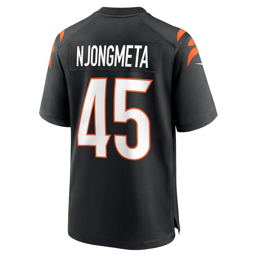 Maema Njongmeta 45 Cincinnati Bengals Game Black NFL Jersey Men's