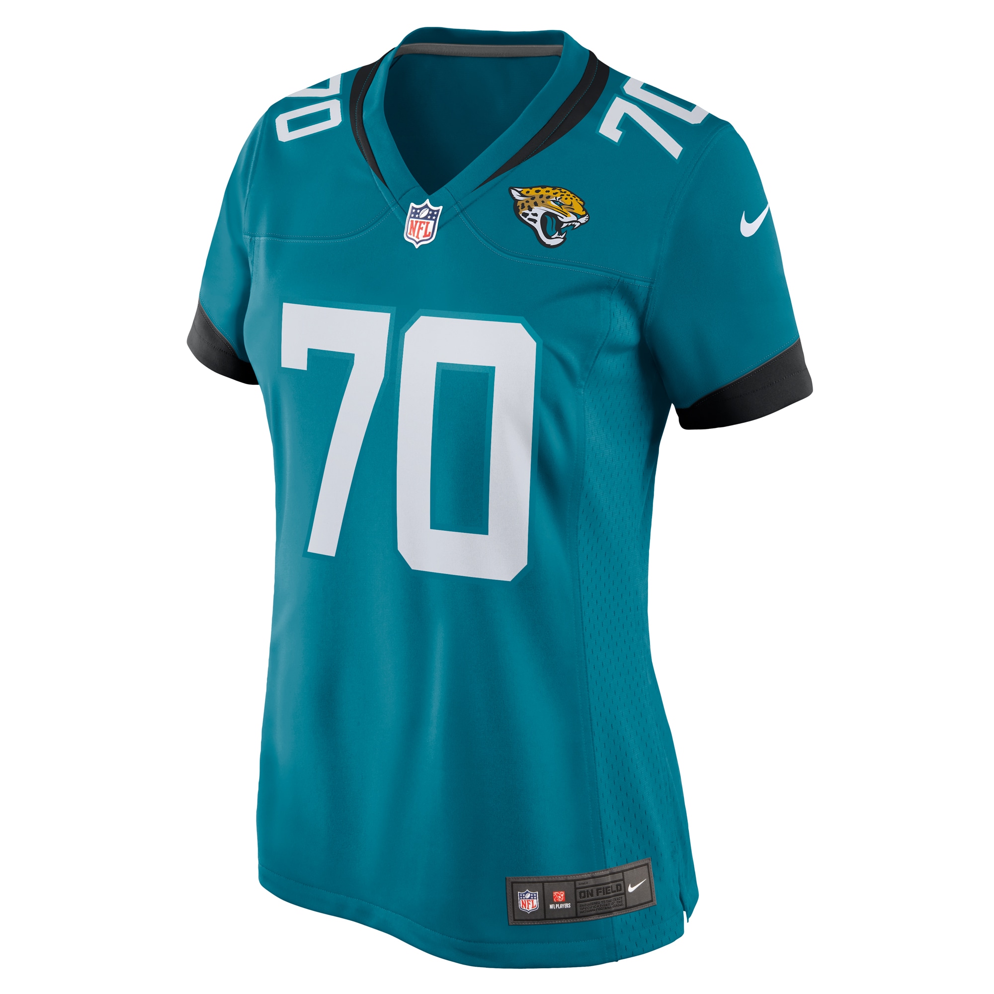Jacksonville Jaguars Cole Van Lanen Teal Game Player NFL Jersey Women's