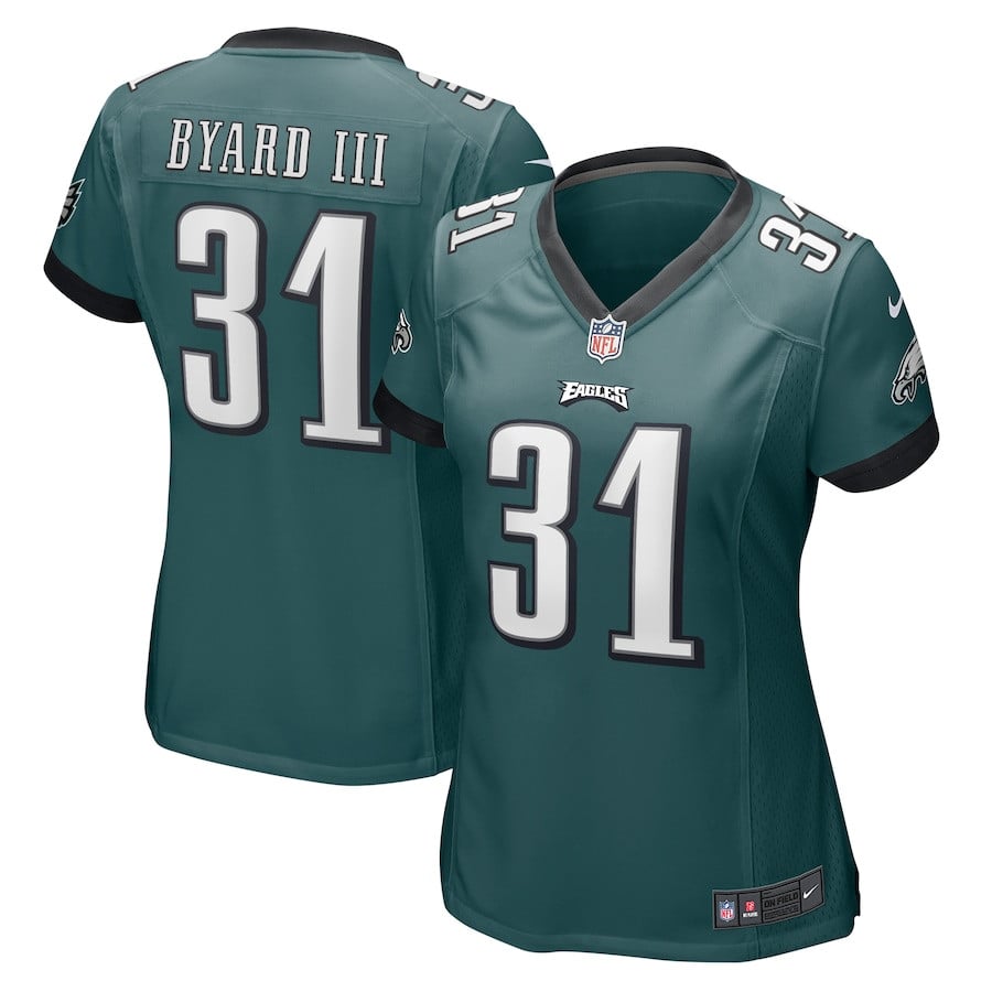 Kevin Byard III 31 Philadelphia Eagles Game Midnight Green NFL Jersey Women's