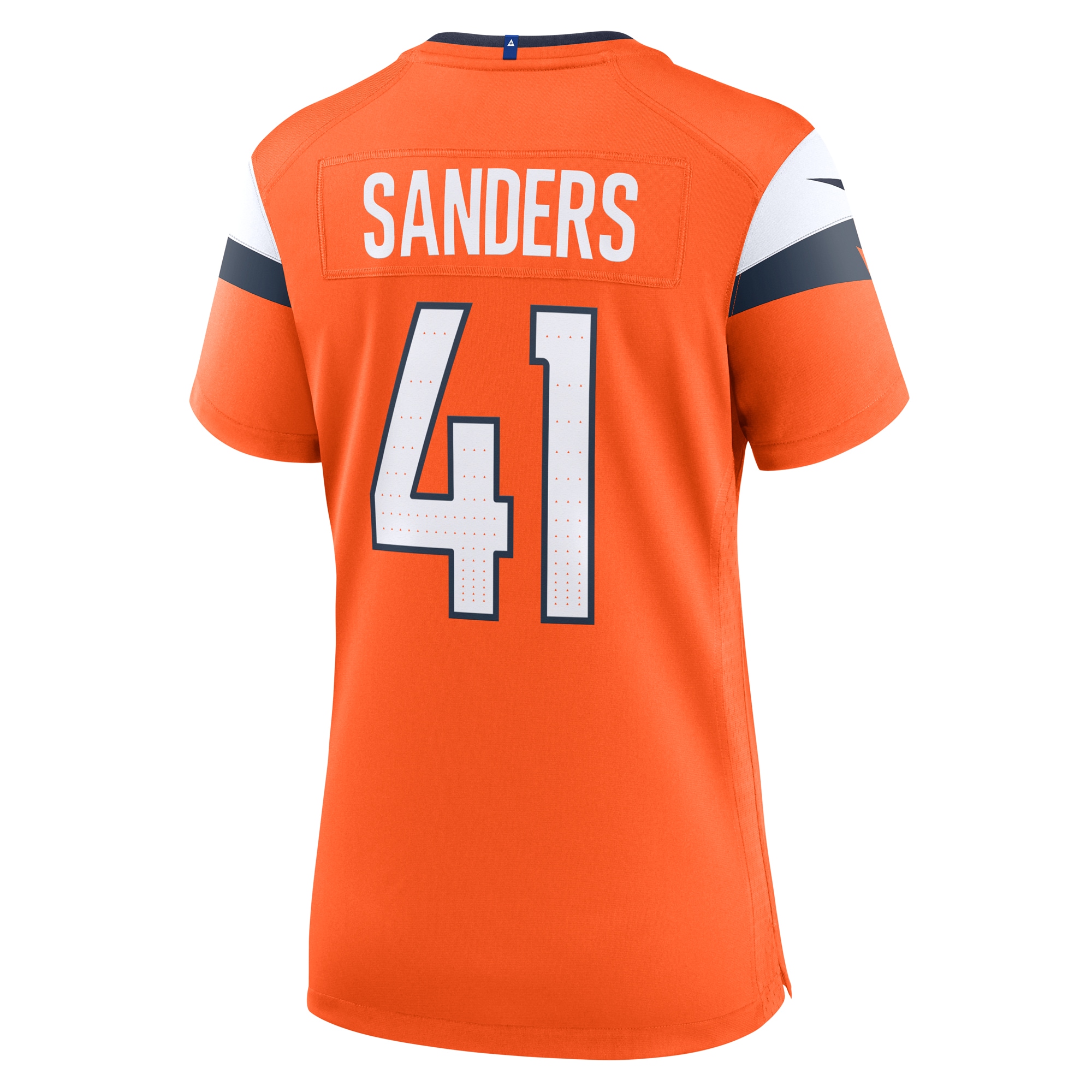Denver Broncos Drew Sanders Orange Team Game NFL Jersey Women's
