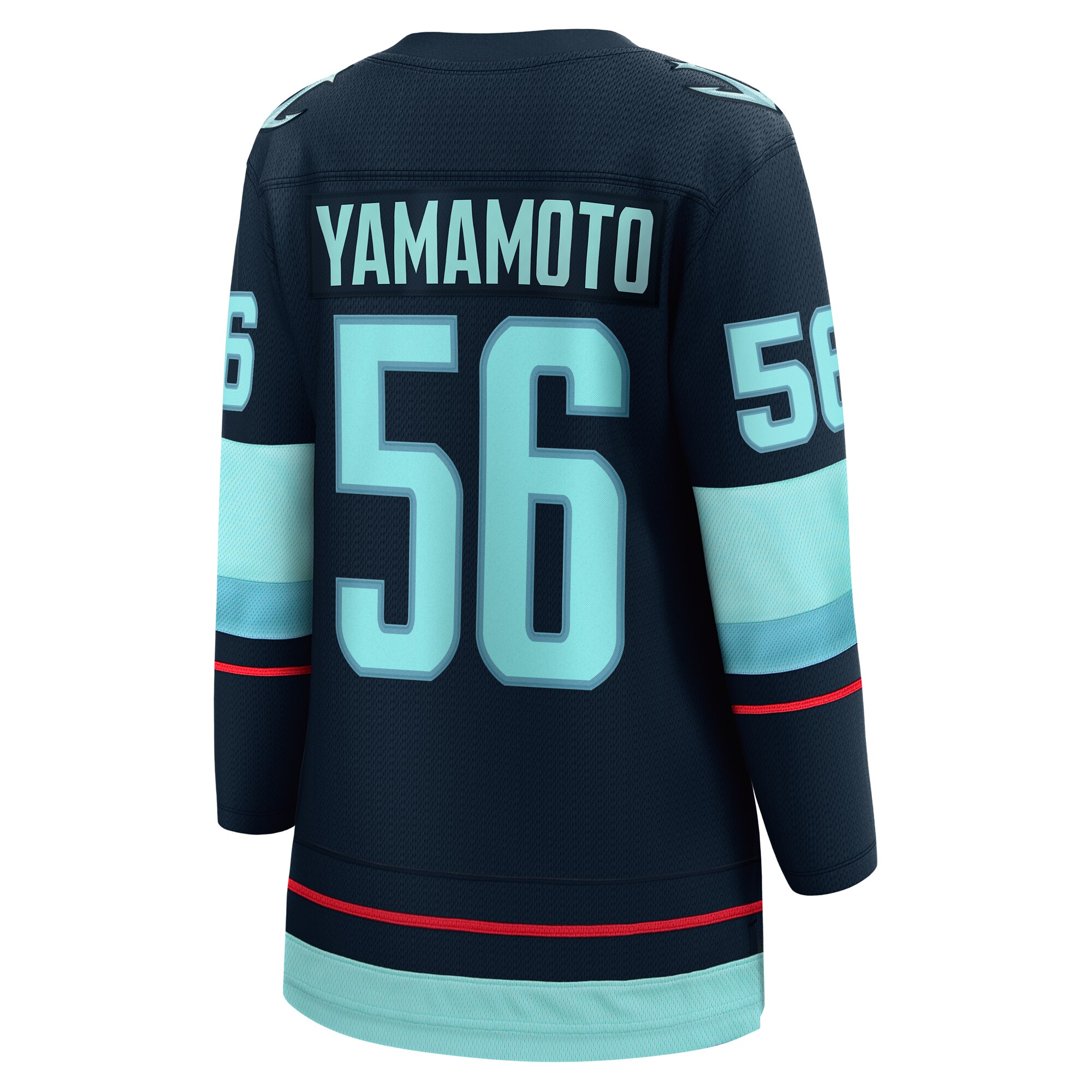 Seattle Kraken Kailer Yamamoto Deep Sea Blue Home Breakaway Player NHL Jersey Women's