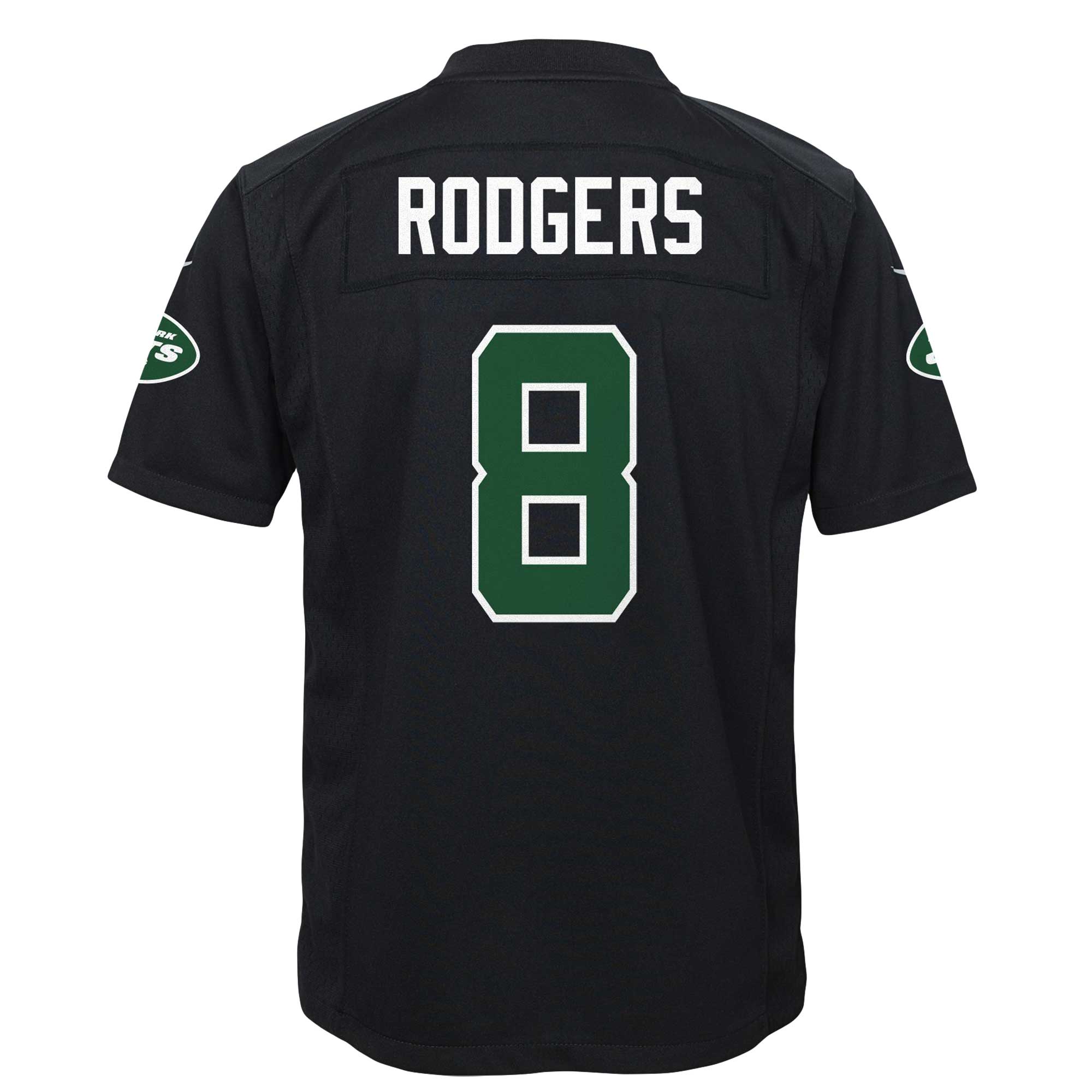 New York Jets Aaron Rodgers Black Game Fashion NFL Jersey Youth
