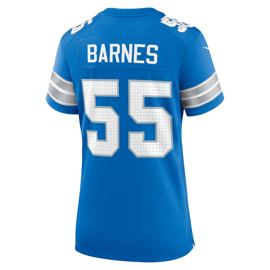 Derrick Barnes #55 Detroit Lions Super Bowl LIX Blue NFL Jersey Women's