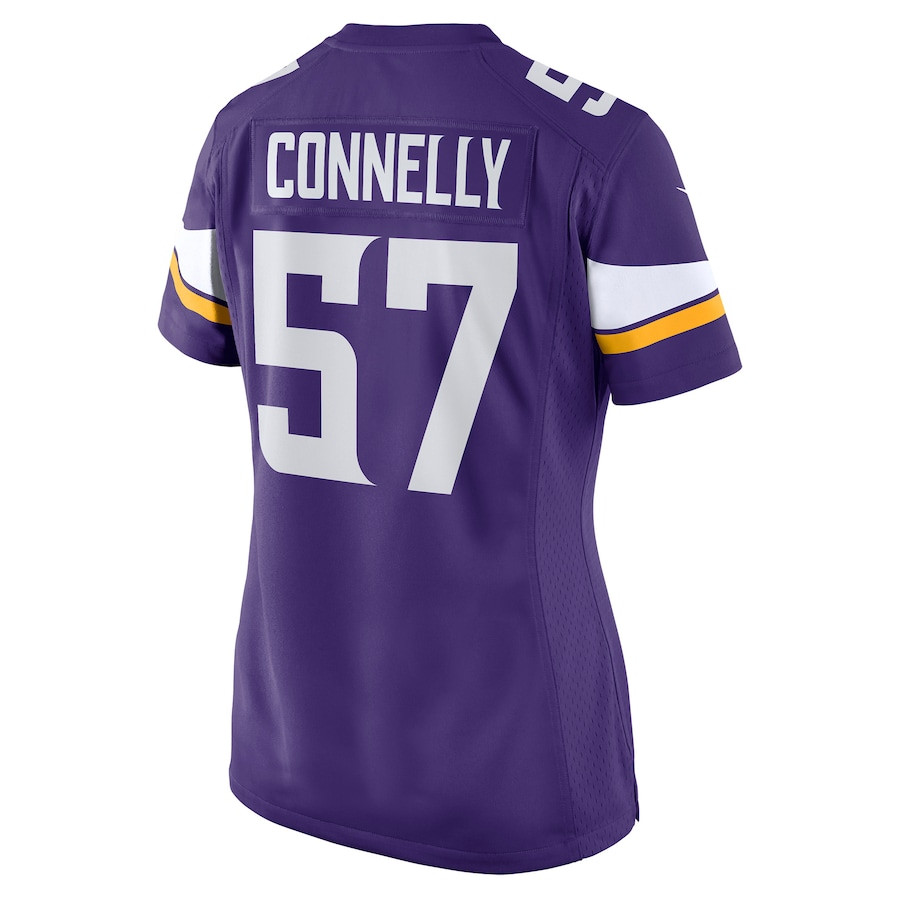 Ryan Connelly 57 Minnesota Vikings Game Purple NFL Jersey Women's