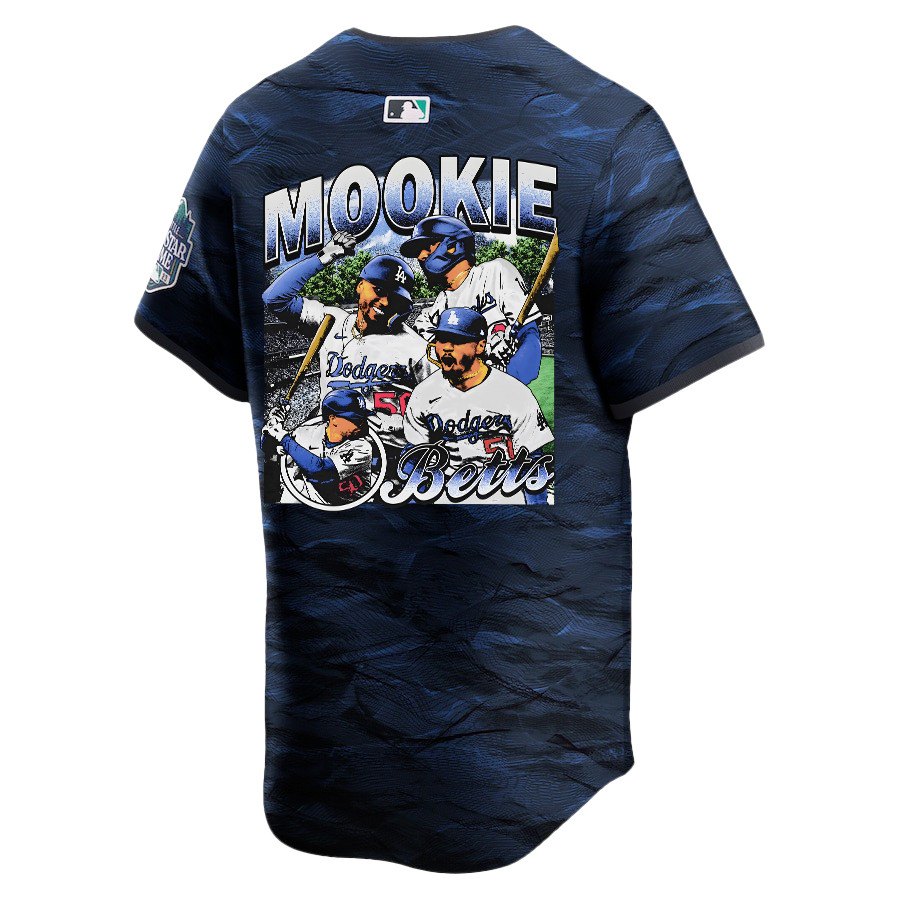 Mookie Betts 50 Los Angeles Dodgers Stadium 2023 All Star Game Limited Player Royal MLB Jersey Men's