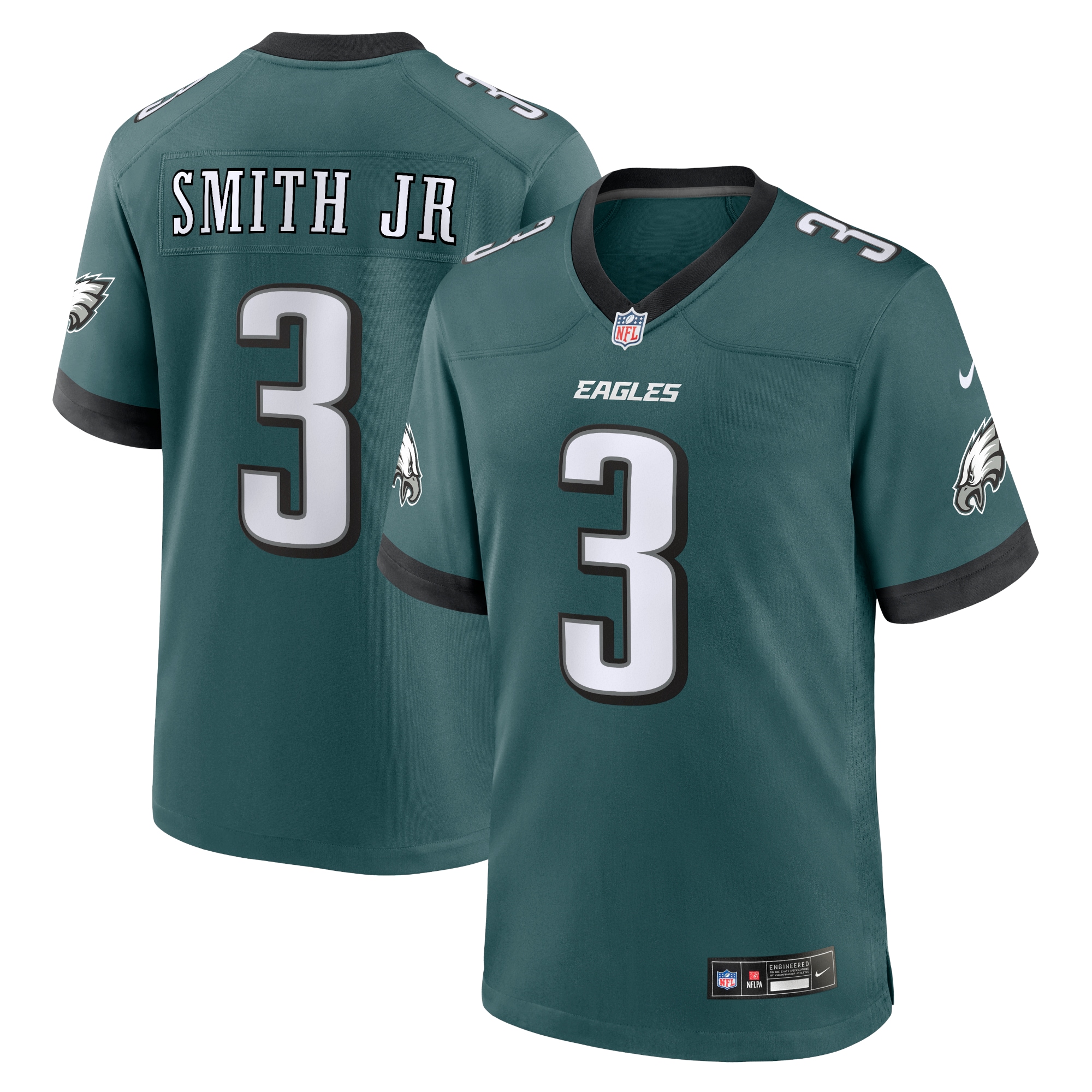 Philadelphia Eagles Nolan Smith Midnight Green Team Game NFL Jersey Men's