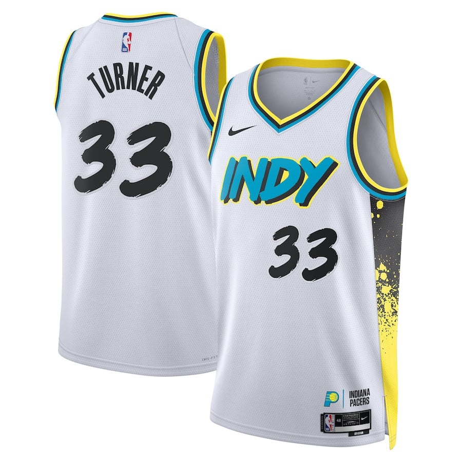 Myles Turner 33 Indiana Pacers Unisex 2024/25 Swingman Player City Editio White NBA Jersey Unisex