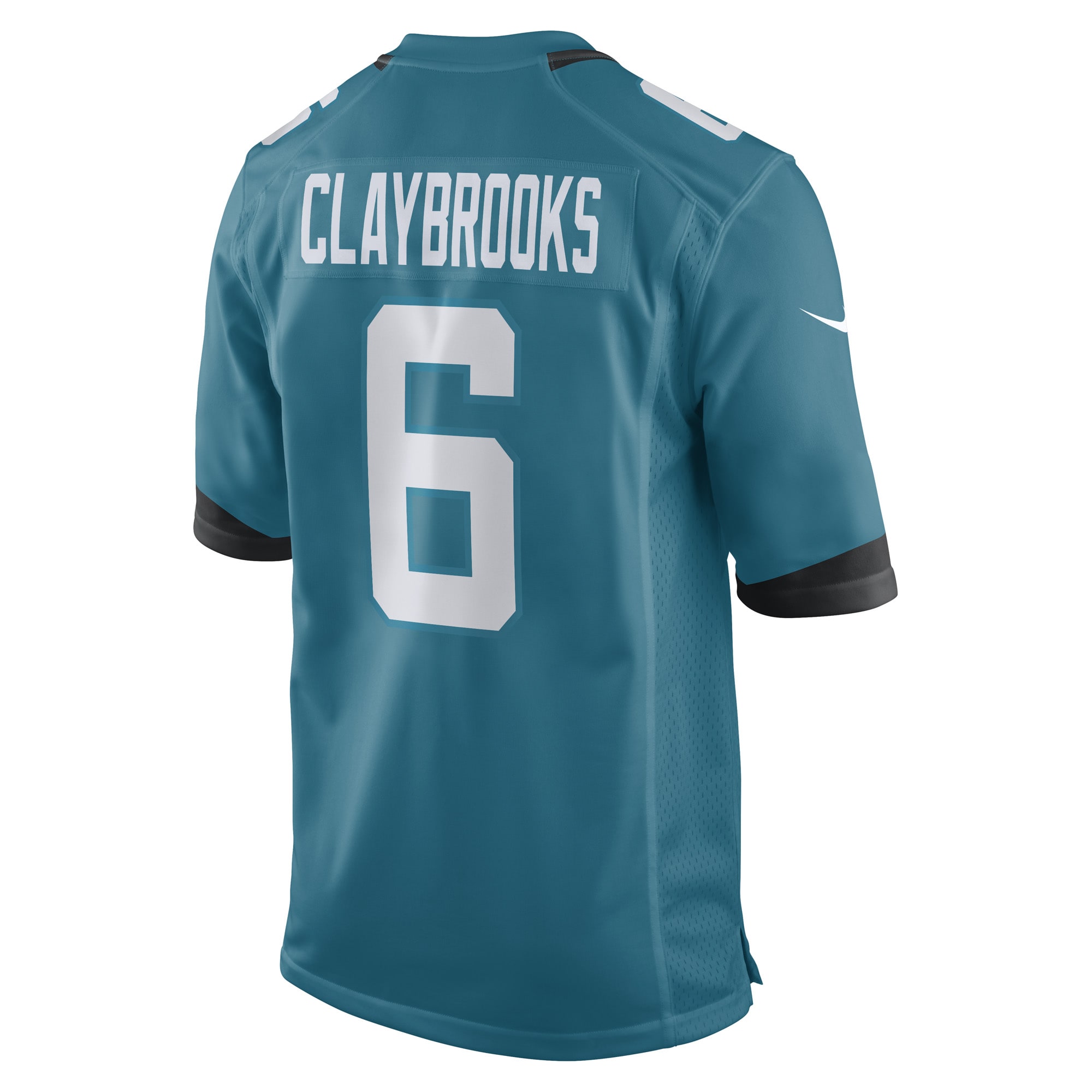 Jacksonville Jaguars Chris Claybrooks Teal Game Player NFL Jersey Men's