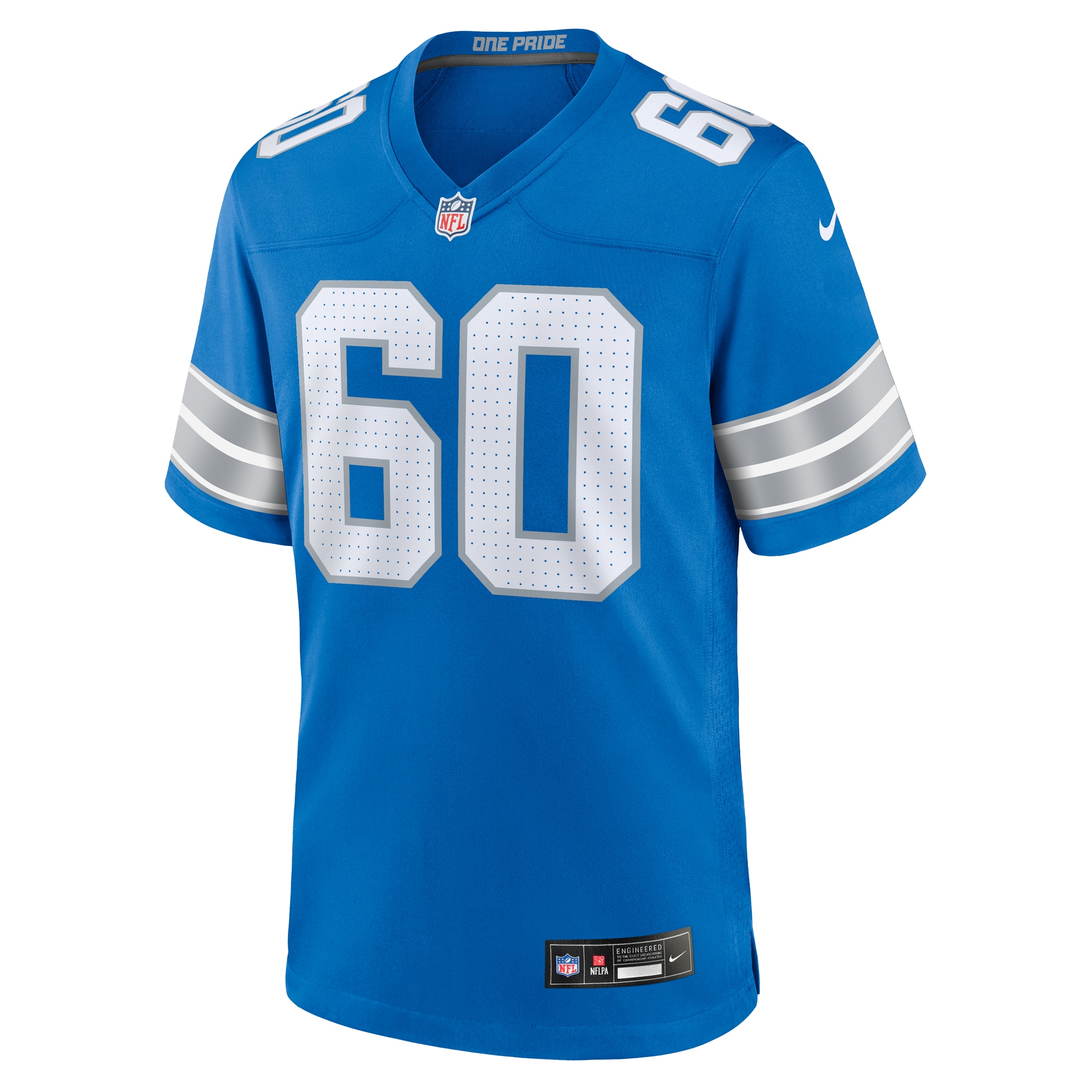 Detroit Lions Graham Glasgow Blue Team Game NFL Jersey Men's