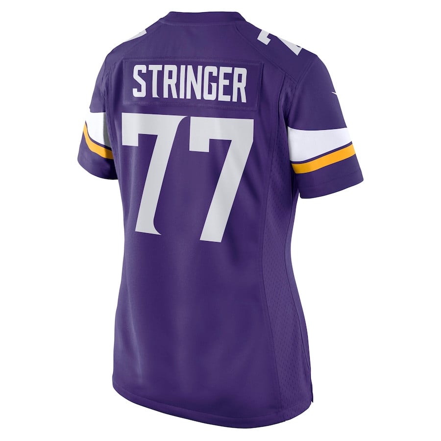 Korey Stringer 77 Minnesota Vikings Retired Purple NFL Jersey Women's