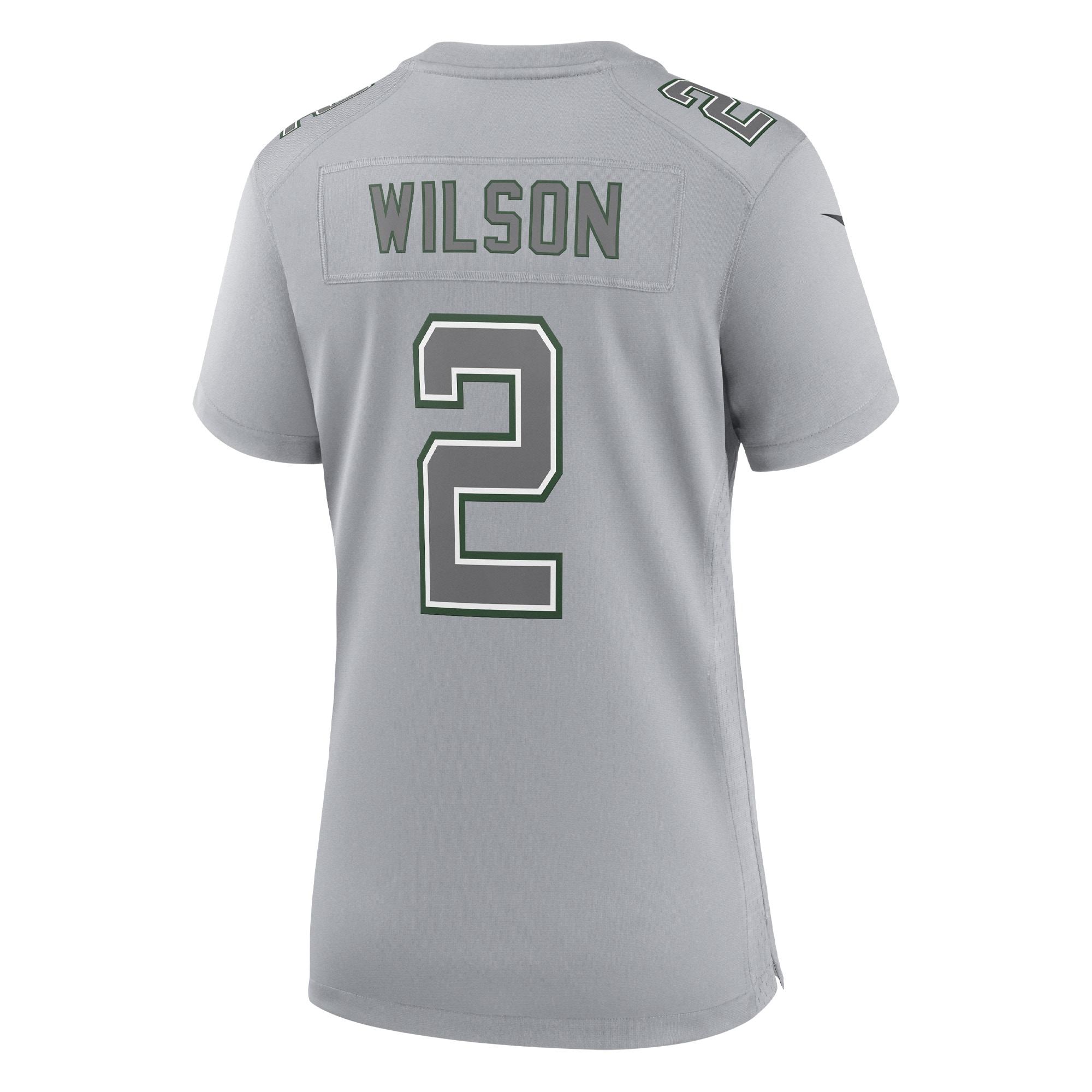 New York Jets Zach Wilson Gray Atmosphere Fashion Game NFL Jersey Women's