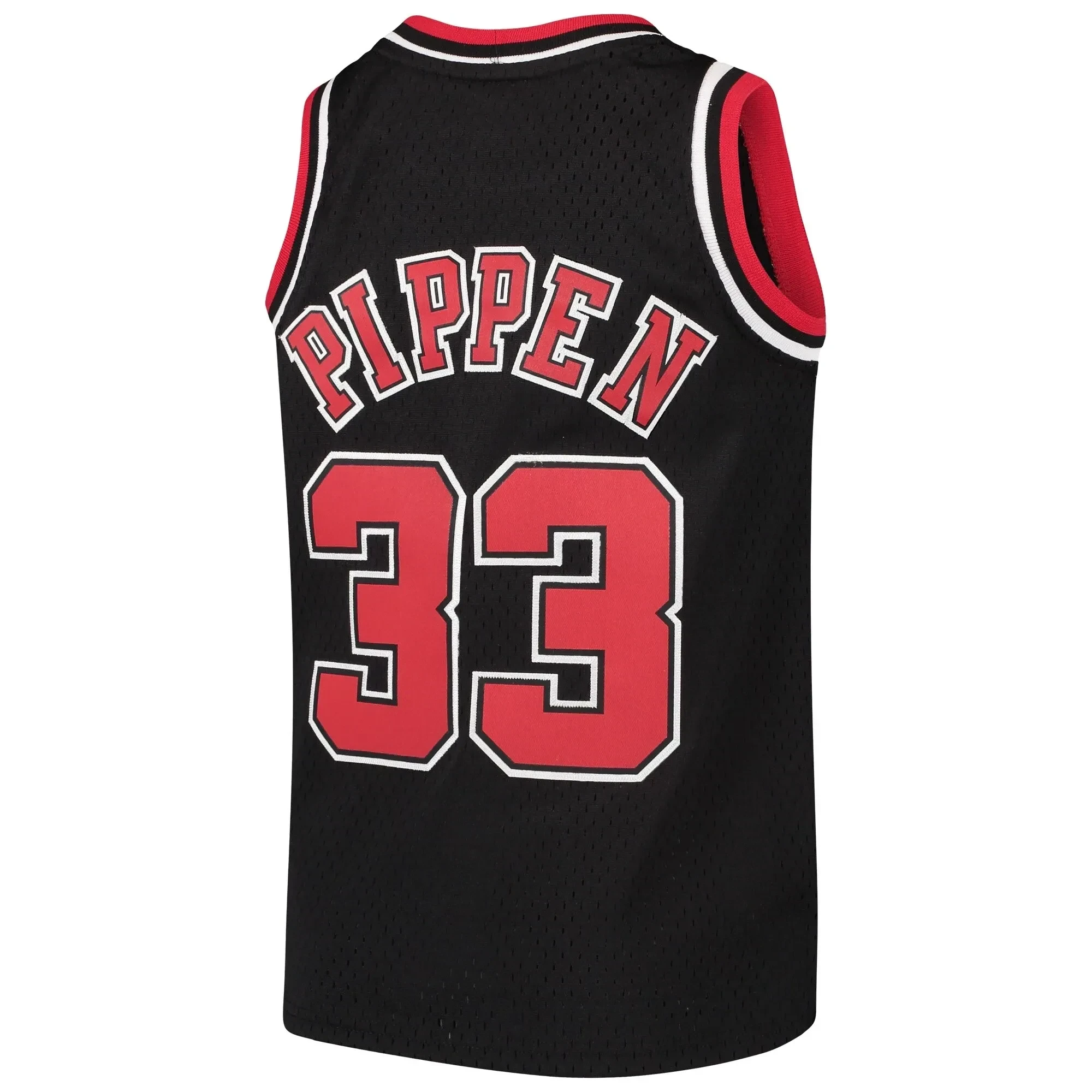 Scottie Pippen Chicago Bulls Mitchell&Nes Hardwood Classics Swingman Throwback Black NBA Jersey Youth