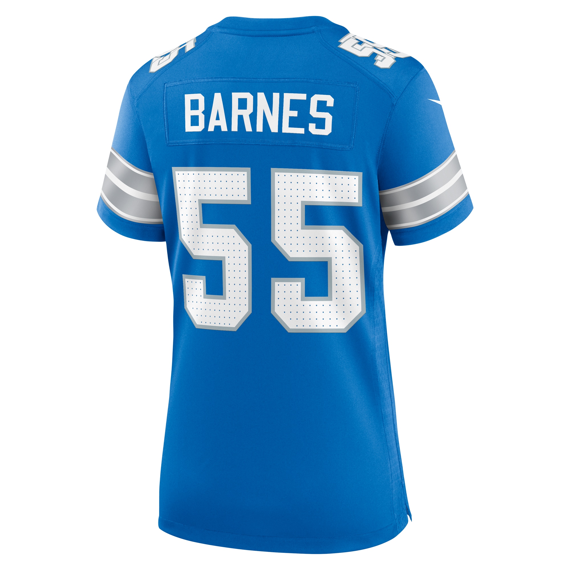Detroit Lions Derrick Barnes Blue Team Game NFL Jersey Women's