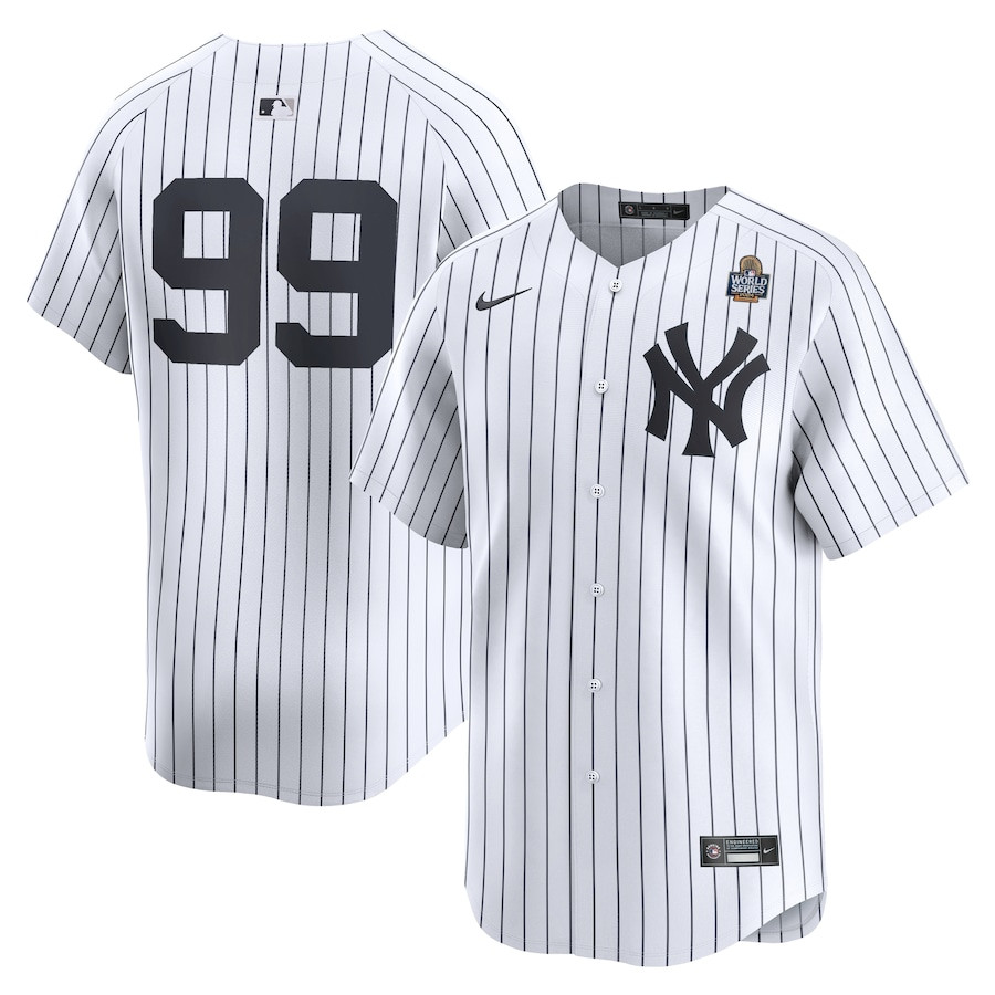 Aaron Judge 99 New York Yankees 2024 World Series Home Limited White MLB Jersey Men's