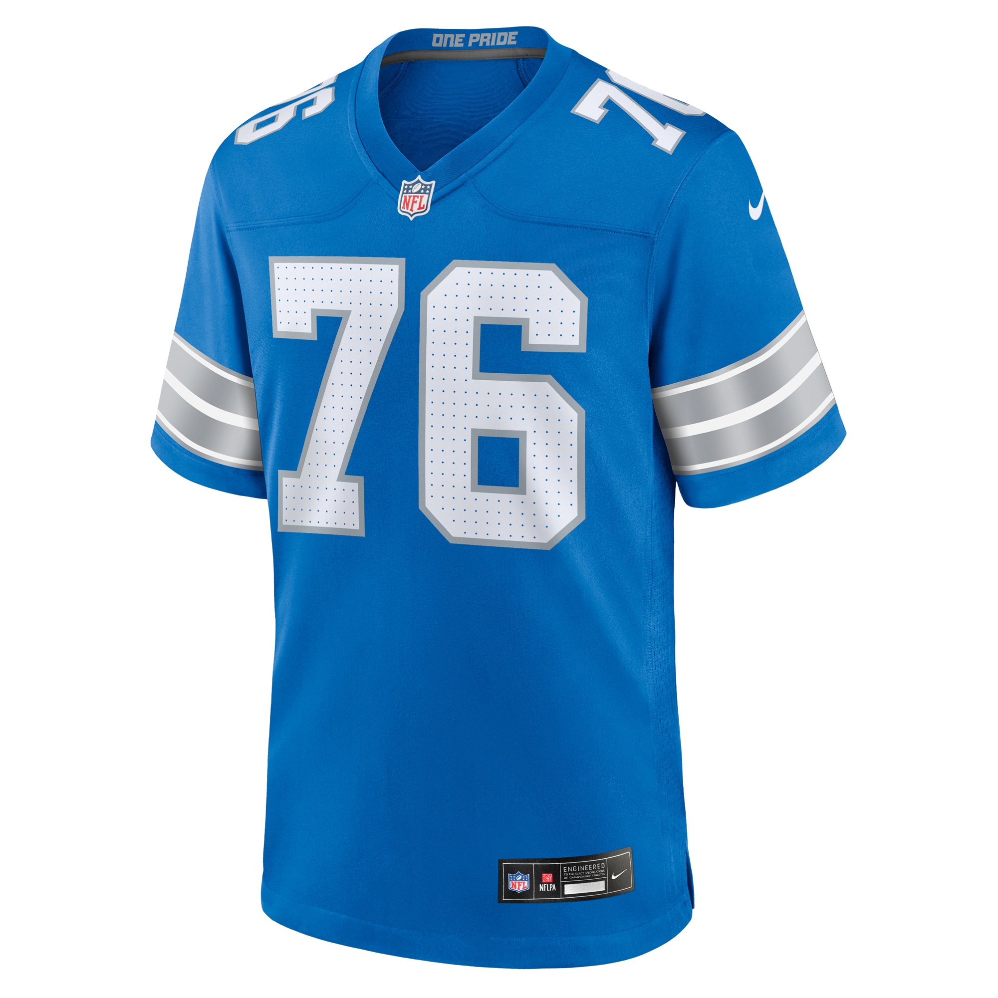 Detroit Lions Connor Galvin Blue Team Game NFL Jersey Men's