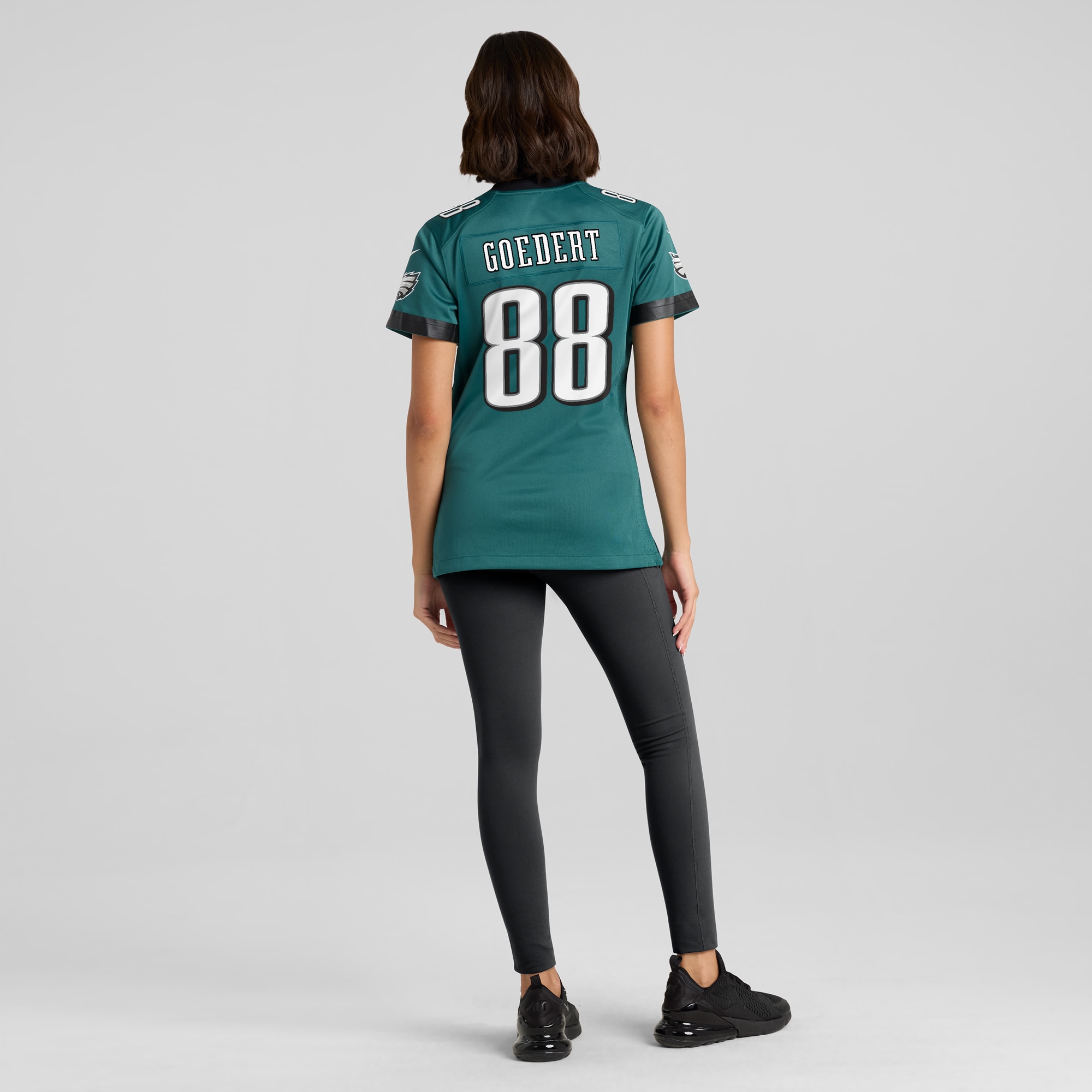 Philadelphia Eagles Dallas Goedert Midnight Green Team Game NFL Jersey Women's
