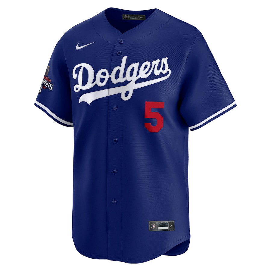 Freddie Freeman 5 Los Angeles Dodgers 2024 World Series Champions Alternate Limited Player Royal MLB Jersey Men's