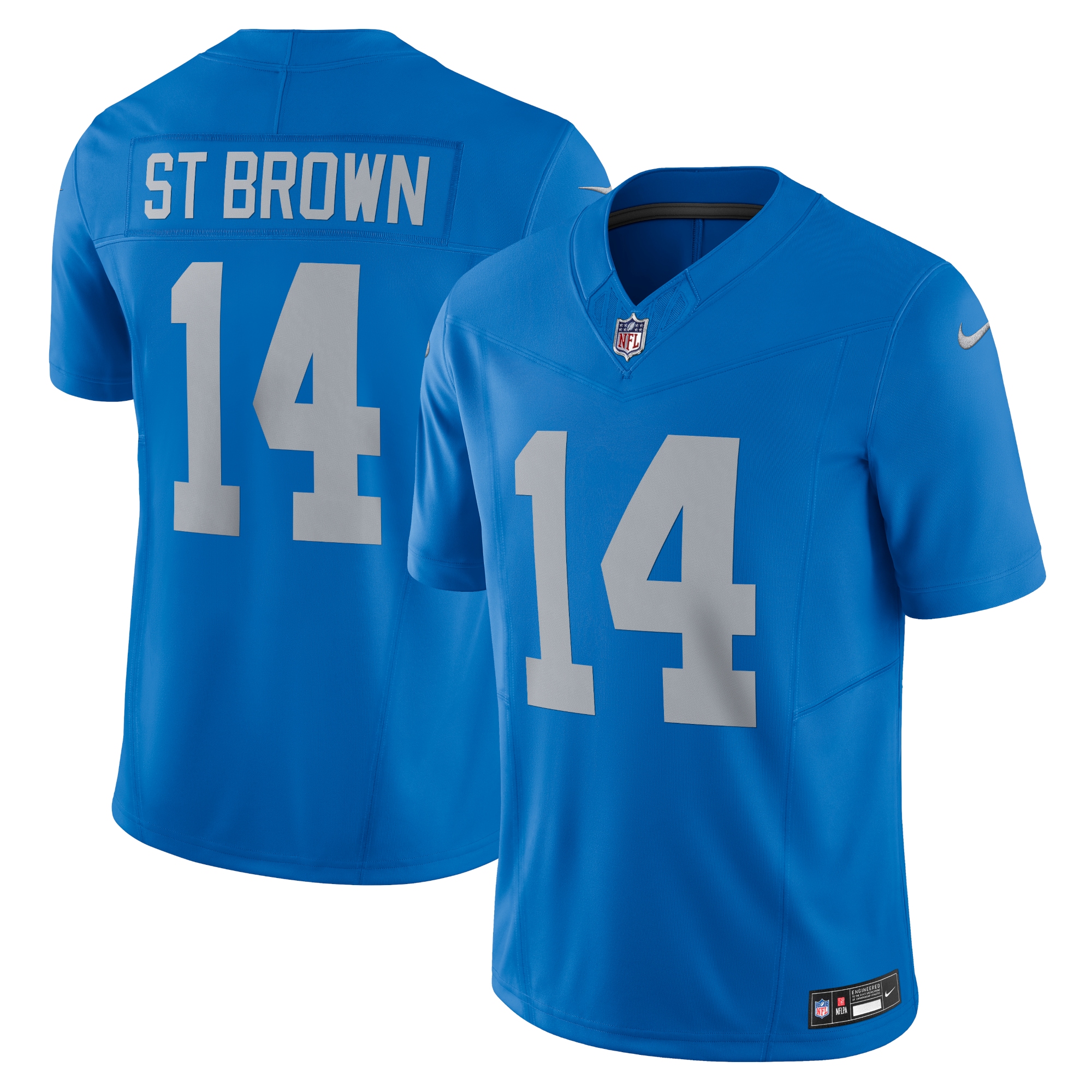 Detroit Lions Amon-Ra St. Brown Blue Vapor F.U.S.E. Alternate Limited NFL Jersey Men's
