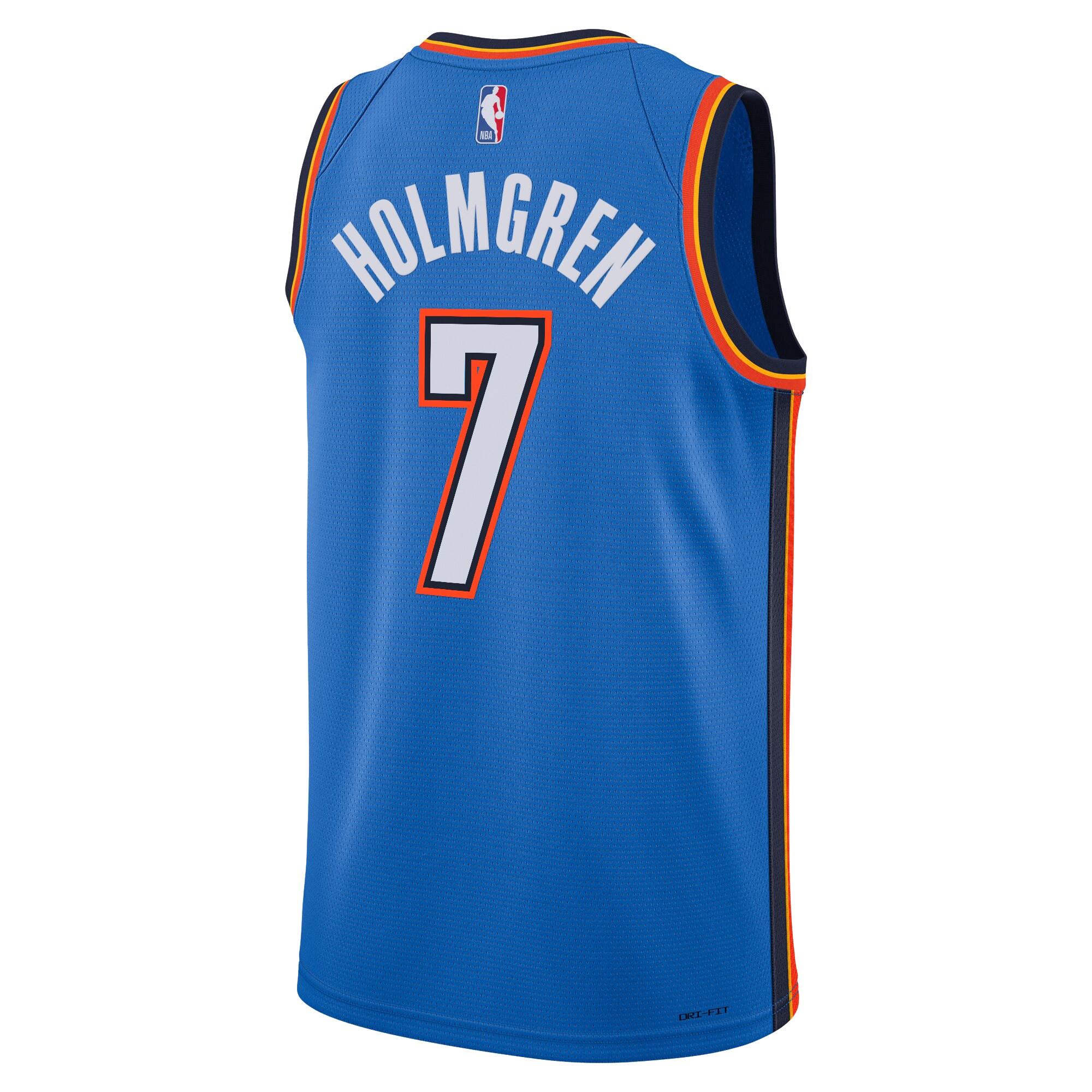 Camiseta Icon Edition Swingman de Oklahoma City Thunder Azul Chet Holmgren NBA Jersey Men's