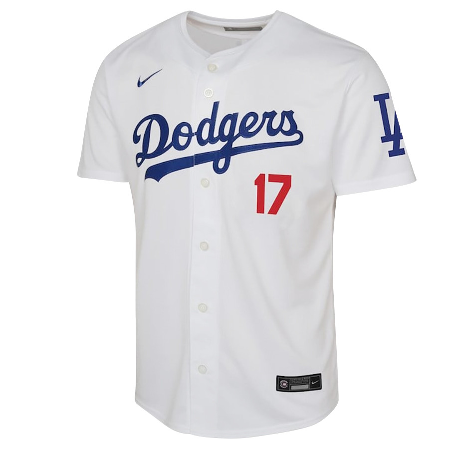 Shohei Ohtani 17 Los Angeles Dodgers Signed ShoTime 2023 Home White MLB Jersey Youth