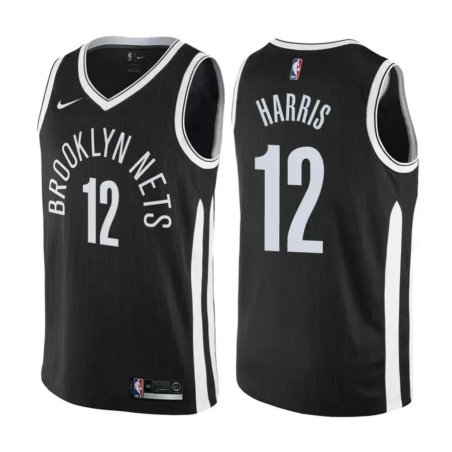 Brooklyn Nets Joe Harris 12 City Black NBA Jersey Men's