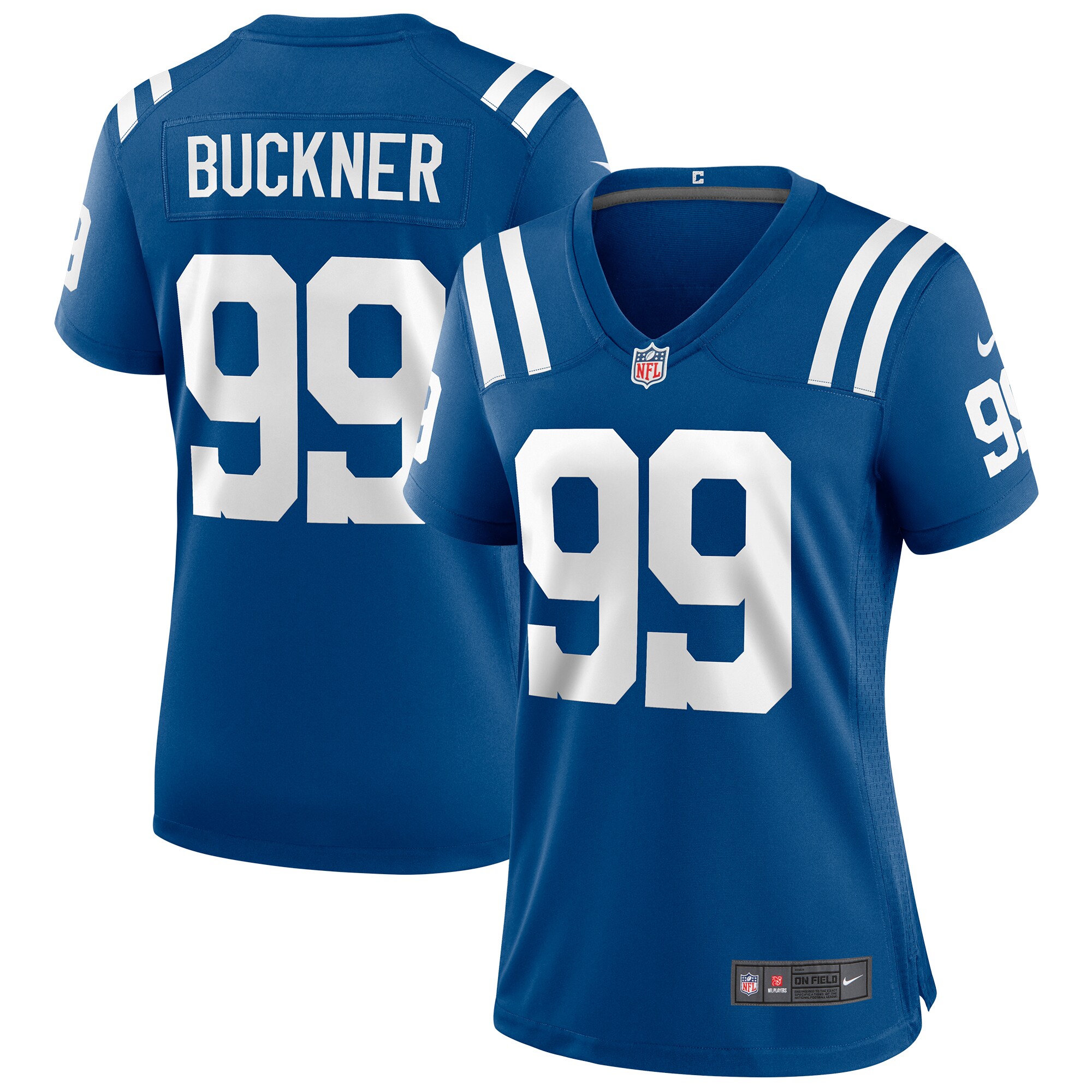 Indianapolis Colts DeForest Buckner Royal Game Player NFL Jersey Women's