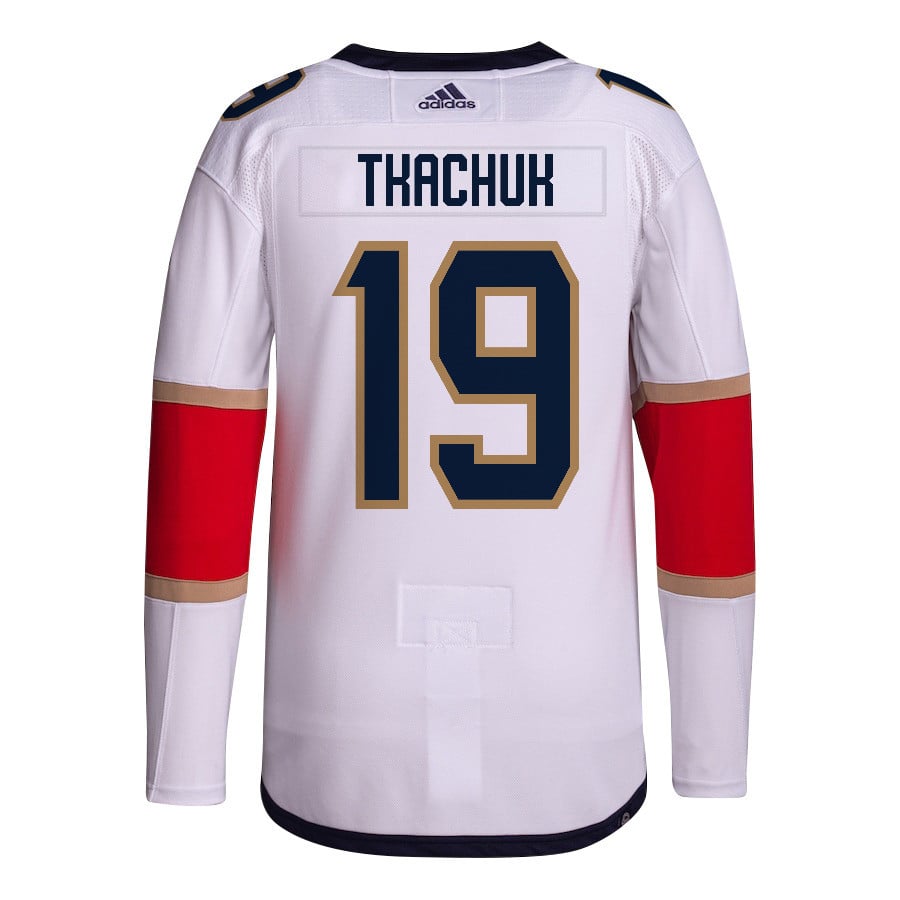 Matthew Tkachuk 19 Florida Panthers 2024 STANLEY CUP Final Away Breakaway White NHL Jersey Men's