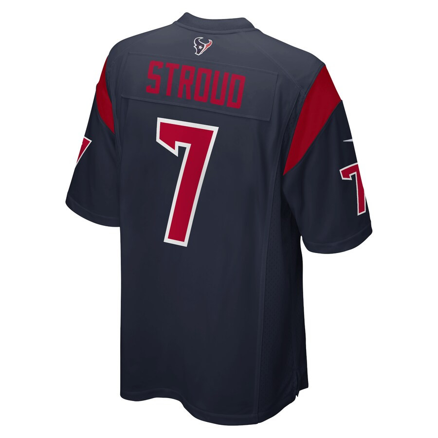 C.J. Stroud 7 Houston Texans Alternate Game Navy NFL Jersey Men's
