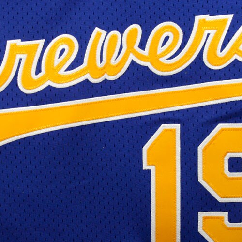 Milwaukee Brewers Robin Yount Mitchell Ness Royal Cooperstown Mesh Batting Practice MLB Jersey Men's