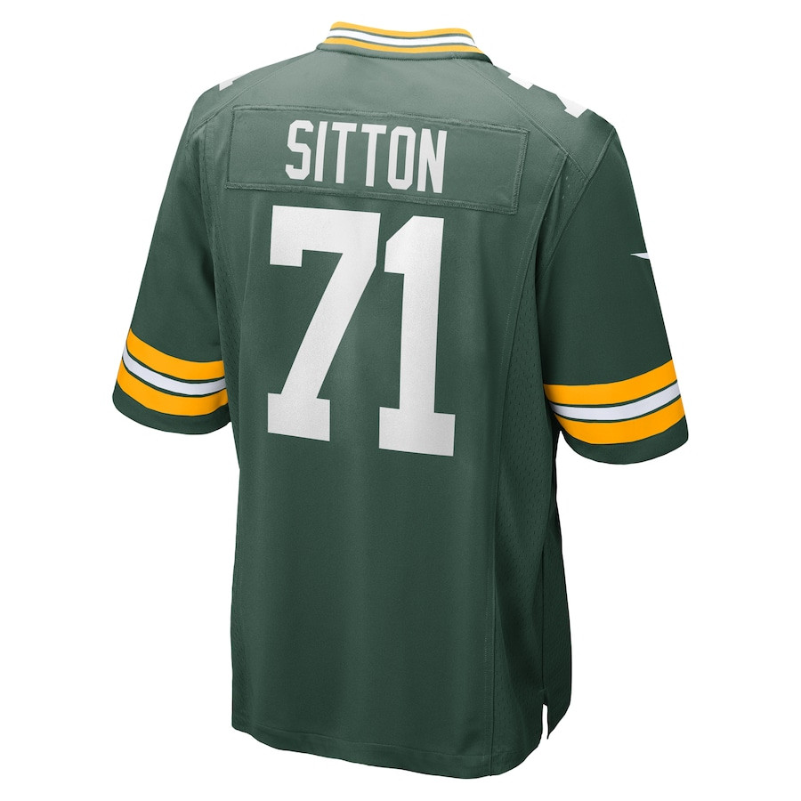 Josh Sitton 71 Green Bay Packers Retired Game Green NFL Jersey Men's