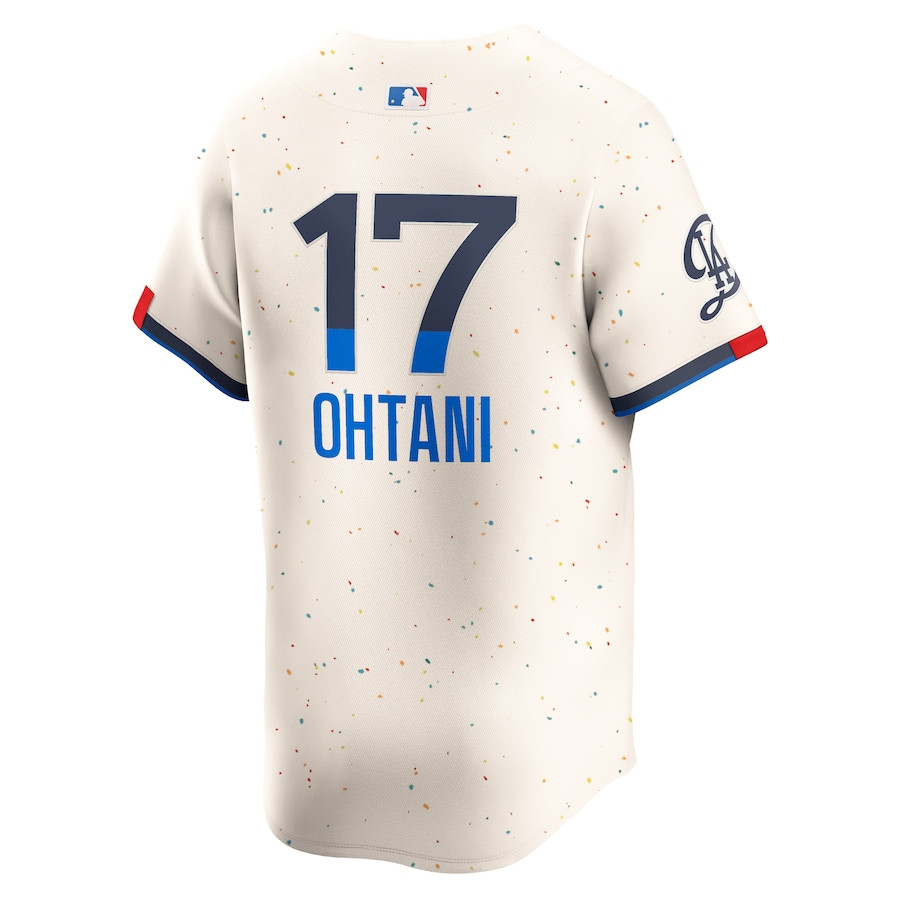 Shohei Ohtani 17 Los Angeles Dodgers 2024 City Connect Limited Cream MLB Jersey Men's