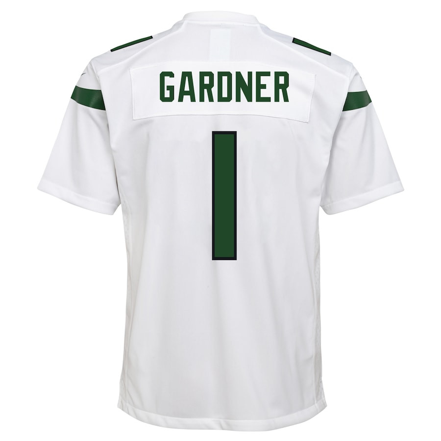 Ahmad Sauce Gardner 1 New York Jets Game White NFL Jersey Youth