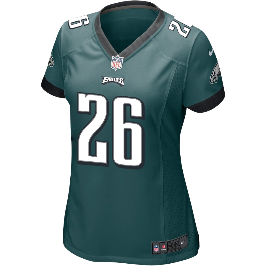 Saquon Barkley 26 Philadelphia Eagles Game Midnight Green NFL Jersey Women's