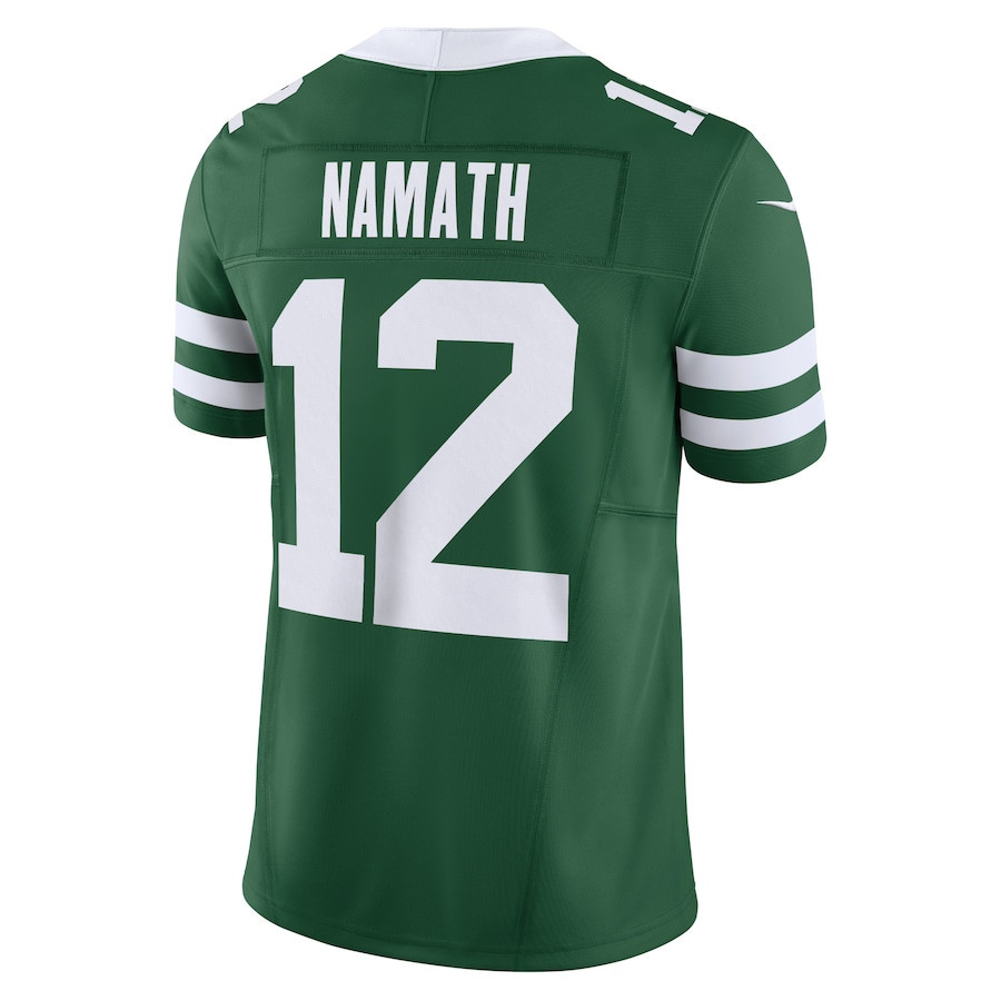 Joe Namath 12 New York Jets Vapor F.U.S.E. Limited Legacy Green NFL Jersey Men's