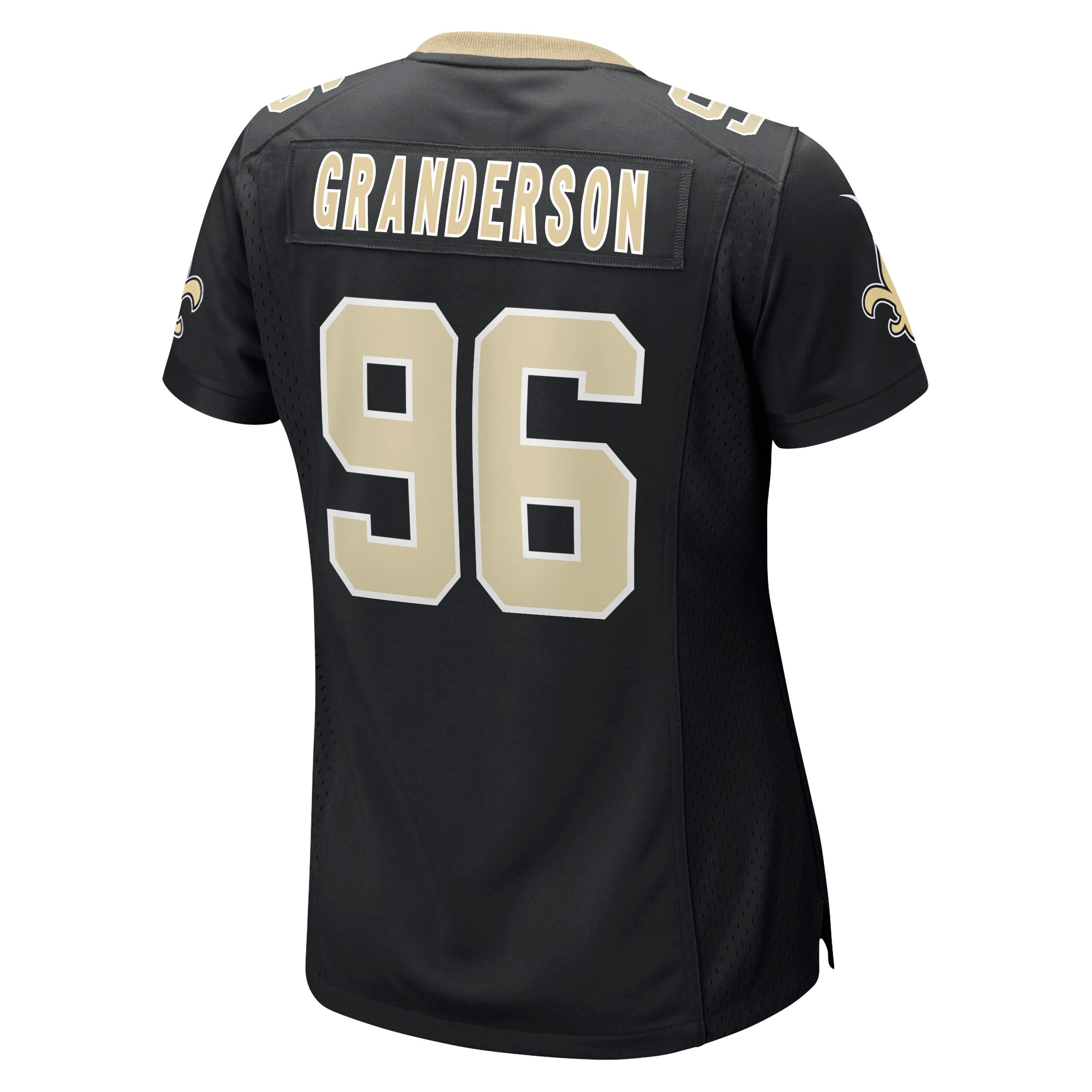 New Orleans Saints Carl Granderson Black Game NFL Jersey Women's