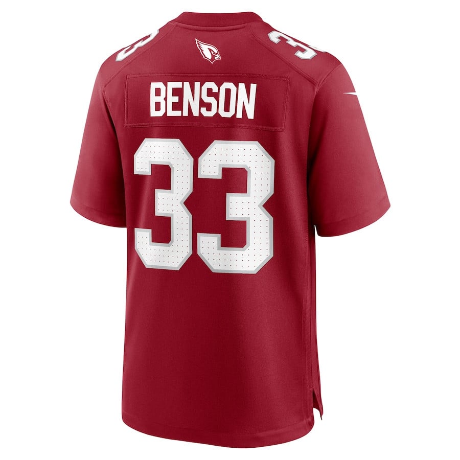 Trey Benson 33 Arizona Cardinals Team Game Cardinal NFL Jersey Men's