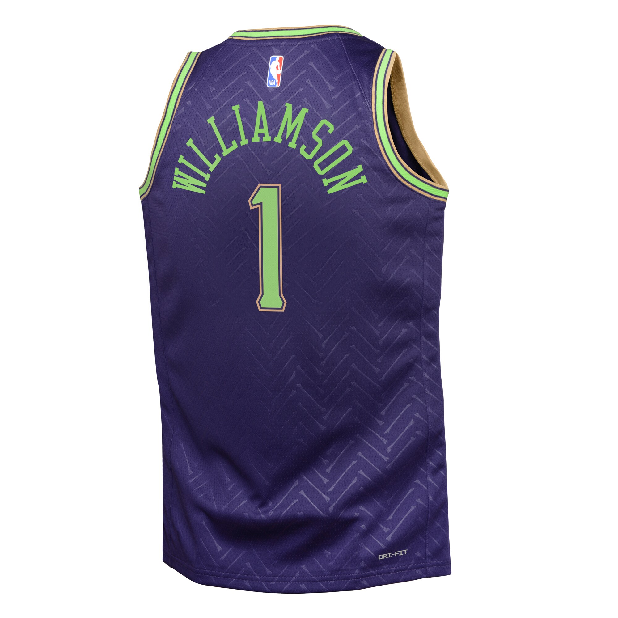 New Orleans Pelicans City Edition Swingman 2024 Purple Zion Williamso NBA Jersey Youth