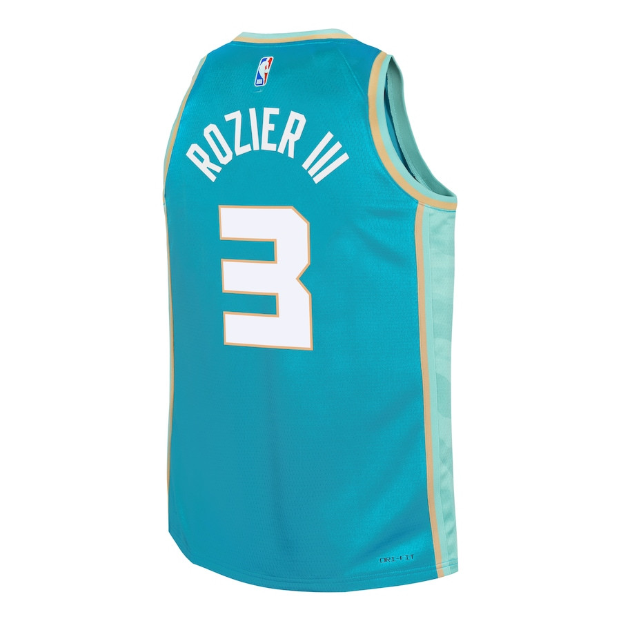 Terry Rozier III 3 Charlotte Hornets 2023/24 City Edition Swingma Teal NBA Jersey Youth