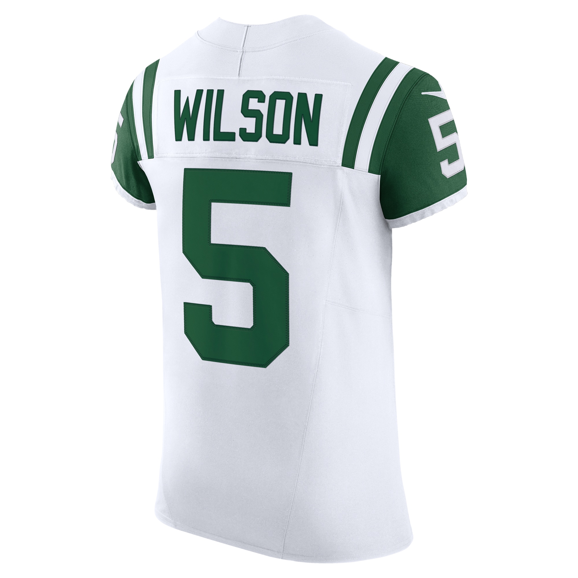 New York Jets Garrett Wilson White Classic Alternate Vapor F.U.S.E. Elite NFL Jersey Men's