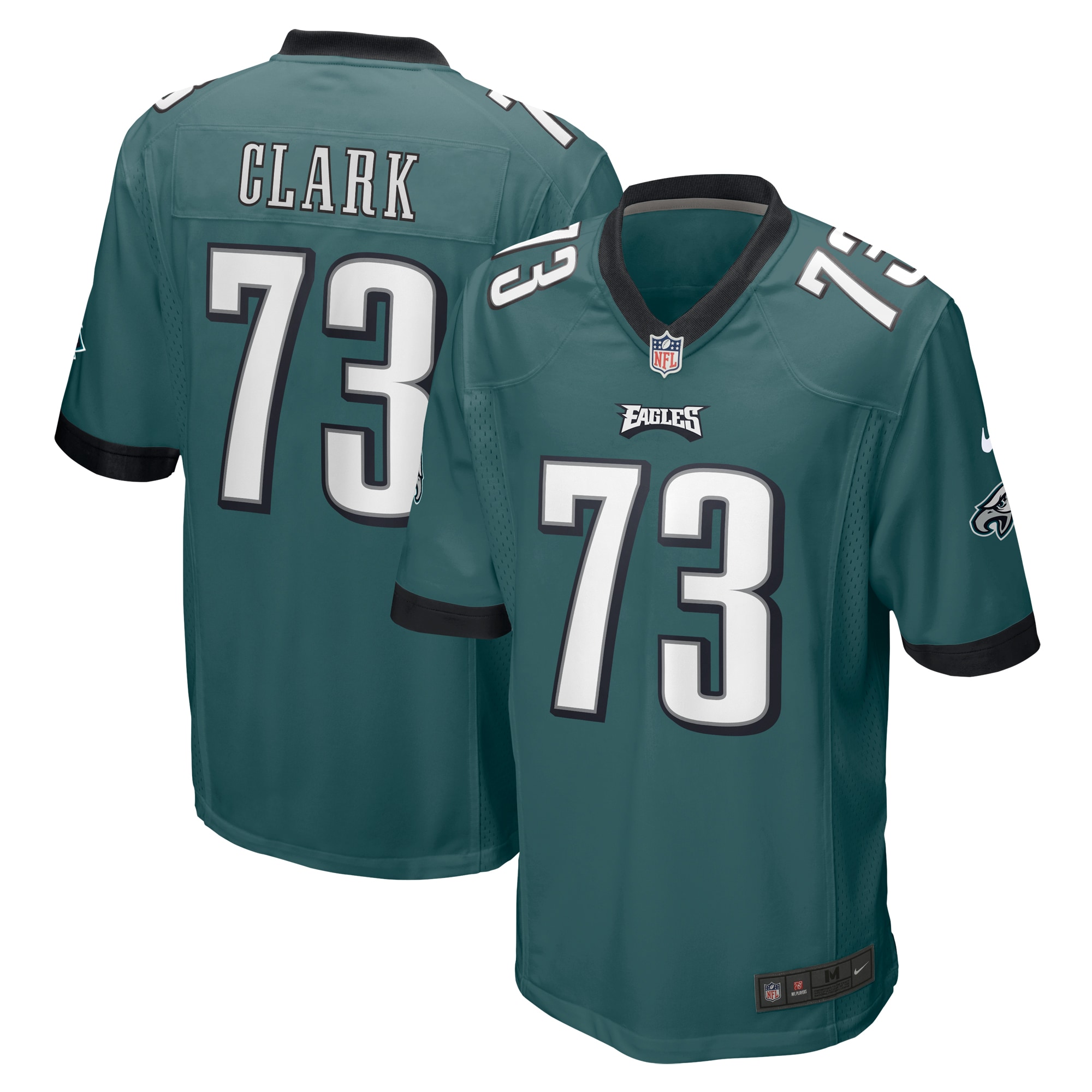 Le'Raven Clark Philadelphia Eagles Nike  Game Jersey - Midnight Green