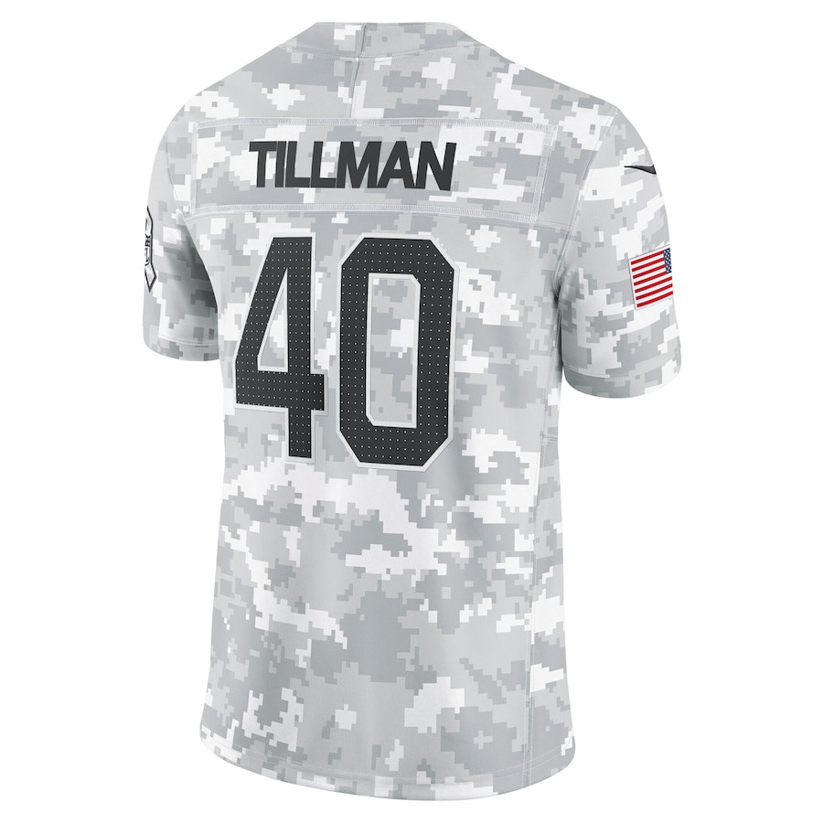 Pat Tillman 40 Arizona Cardinals 2024 Salute to Service Retired Player Limited Arctic Camo NFL Jersey Men's